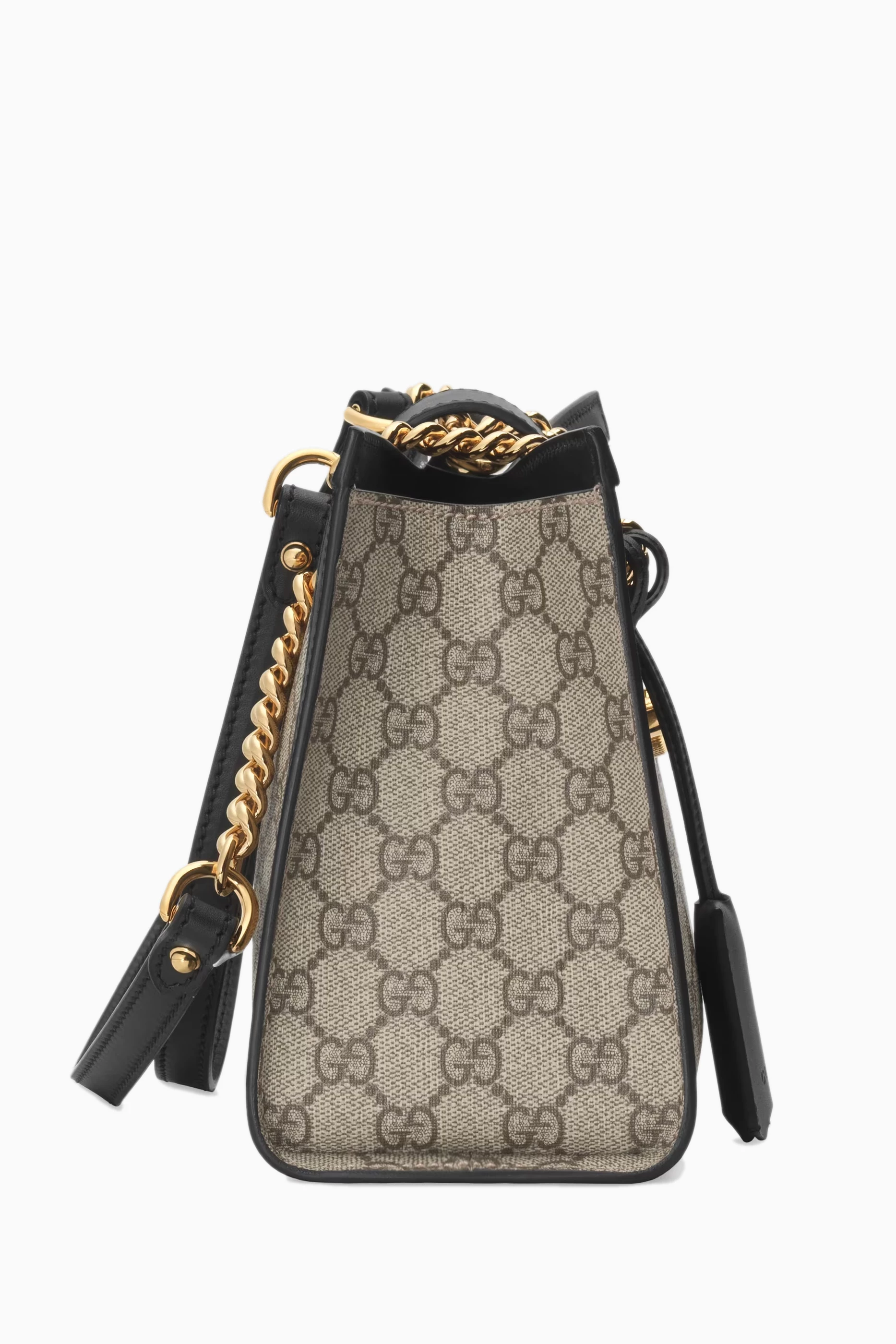 Buy Gucci Black Small Padlock Shoulder Bag in GG Supreme Canvas