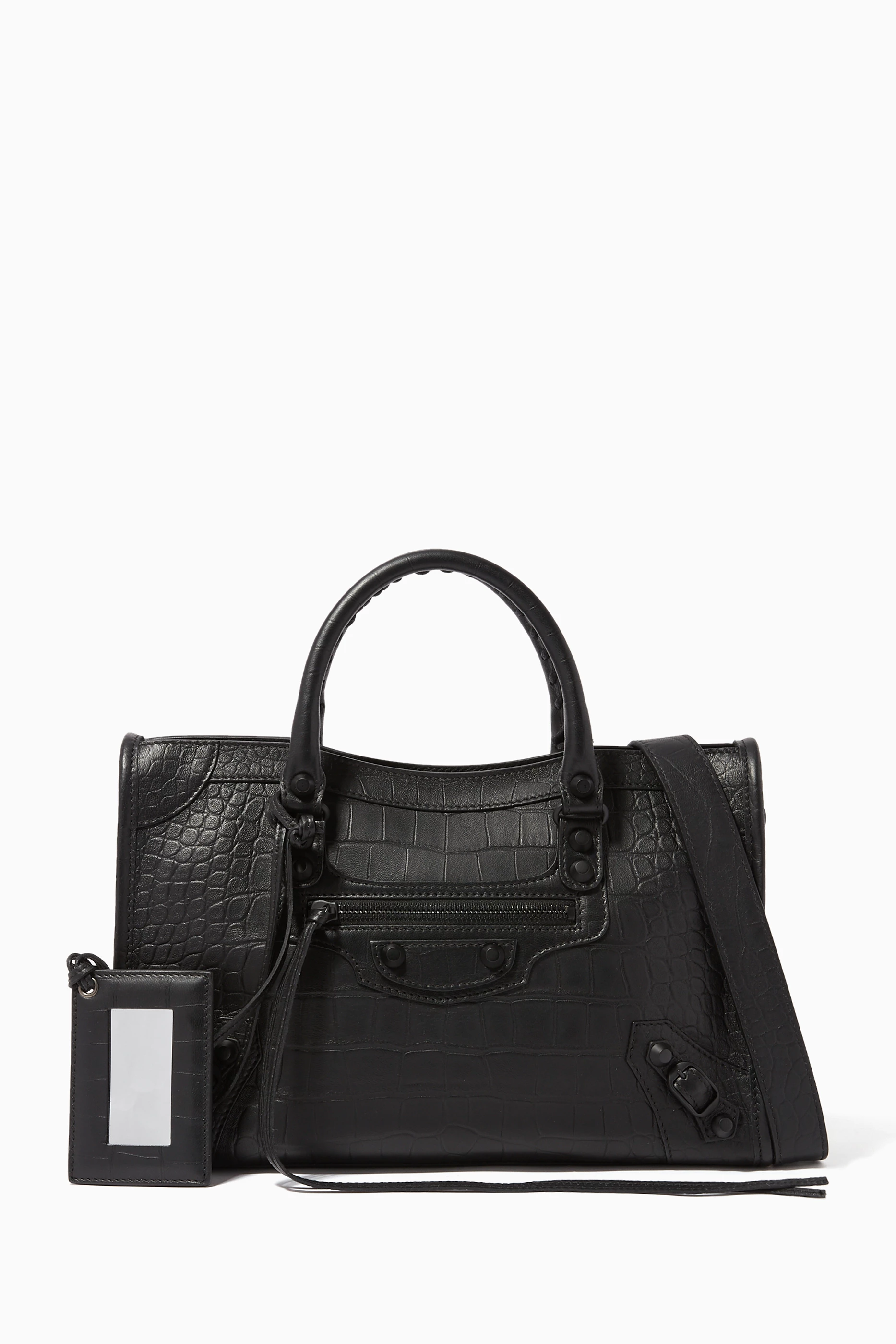Balenciaga crocodile 2025 city bag