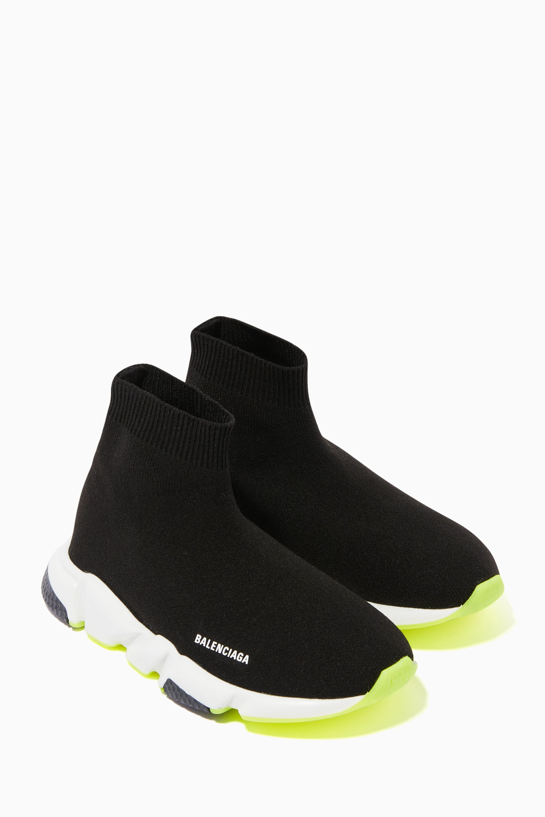Buy Balenciaga Black Speed Stretch Knit Sneakers for Kids in UAE