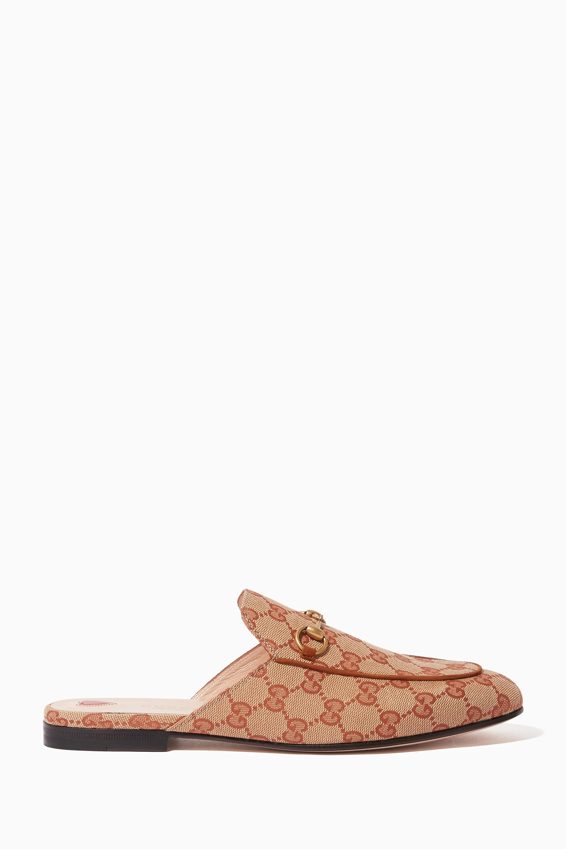 Gucci princetown 2025 gg canvas slipper