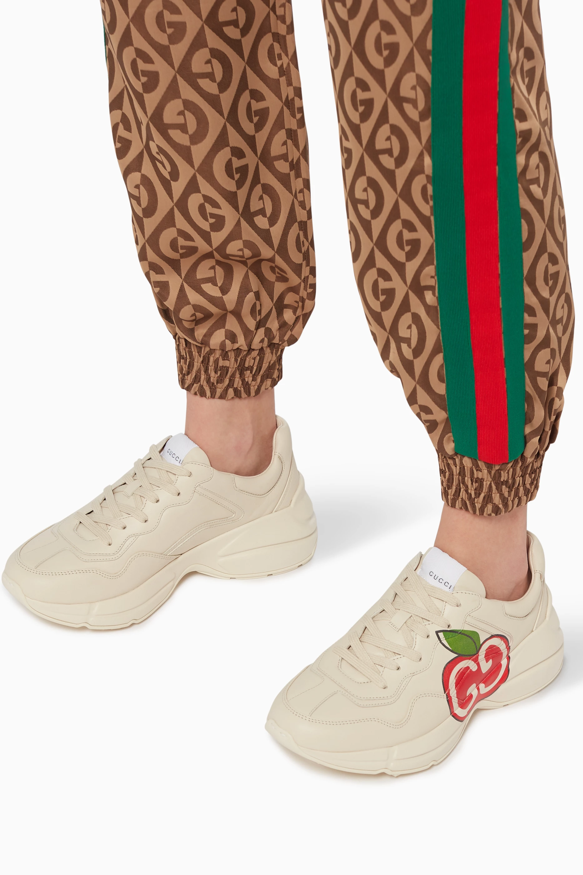 Women's rhyton gg apple sneaker hot sale