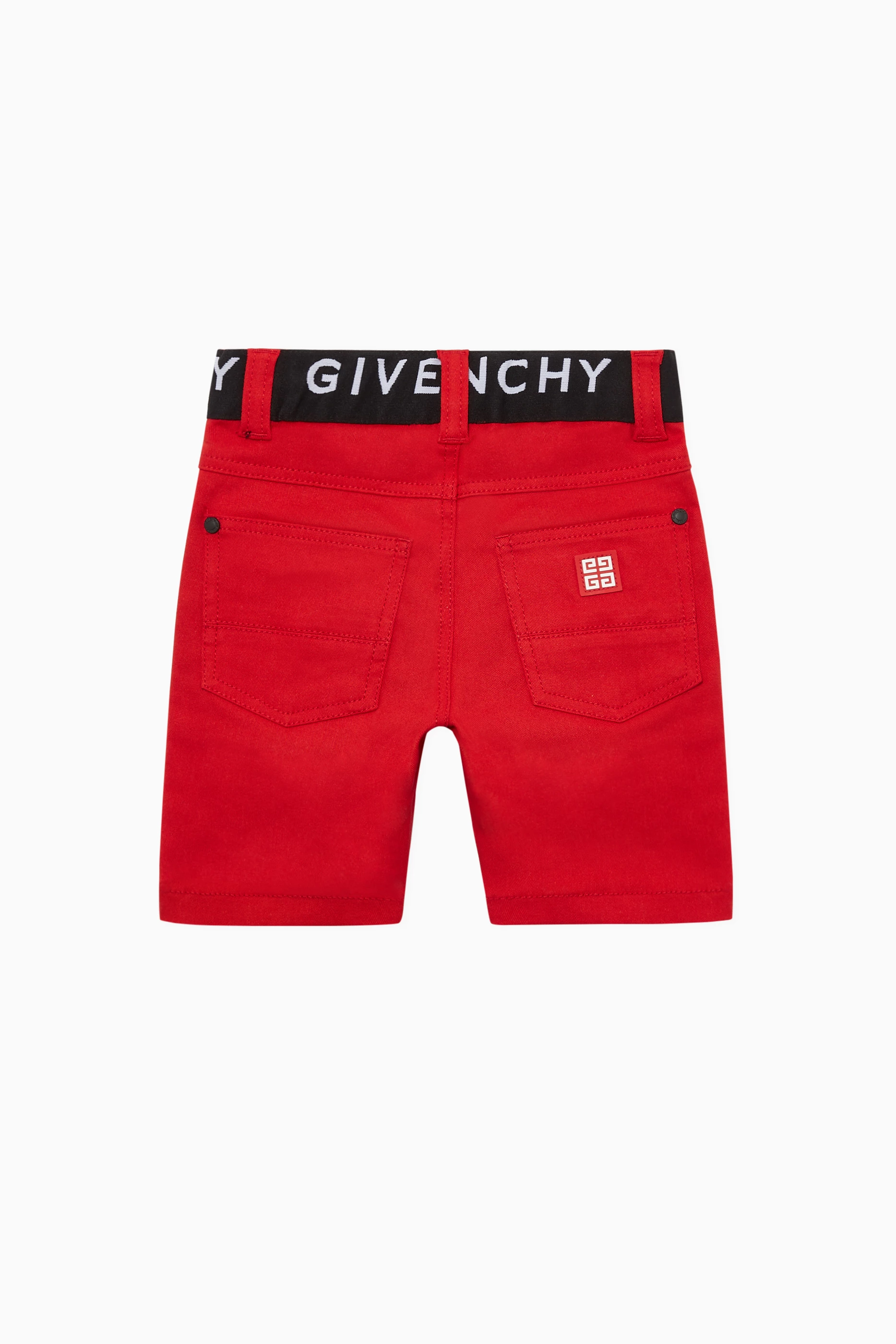 Buy Givenchy Red Logo Detail Shorts for Baby Boys in UAE Ounass