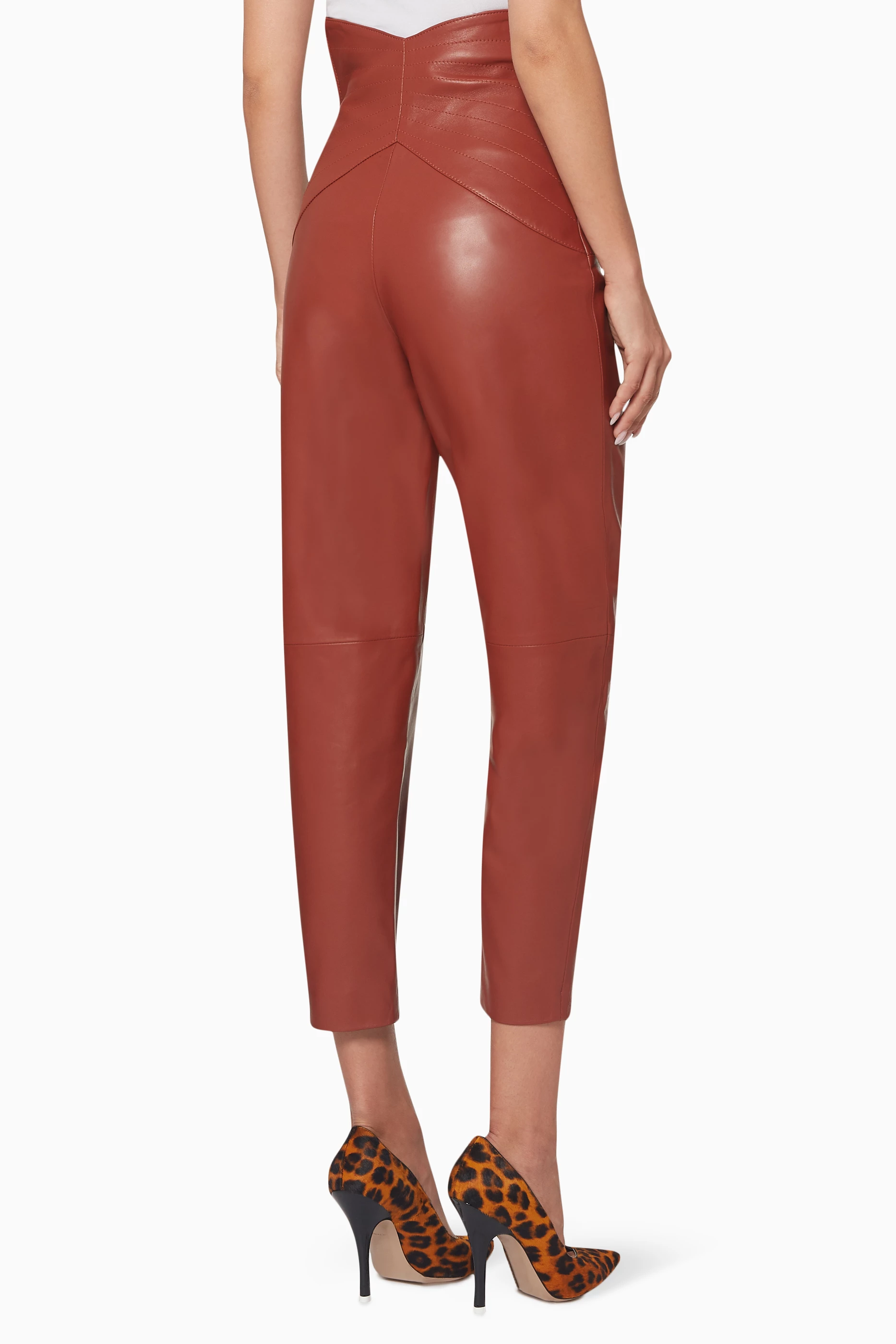 Attico on sale leather pants