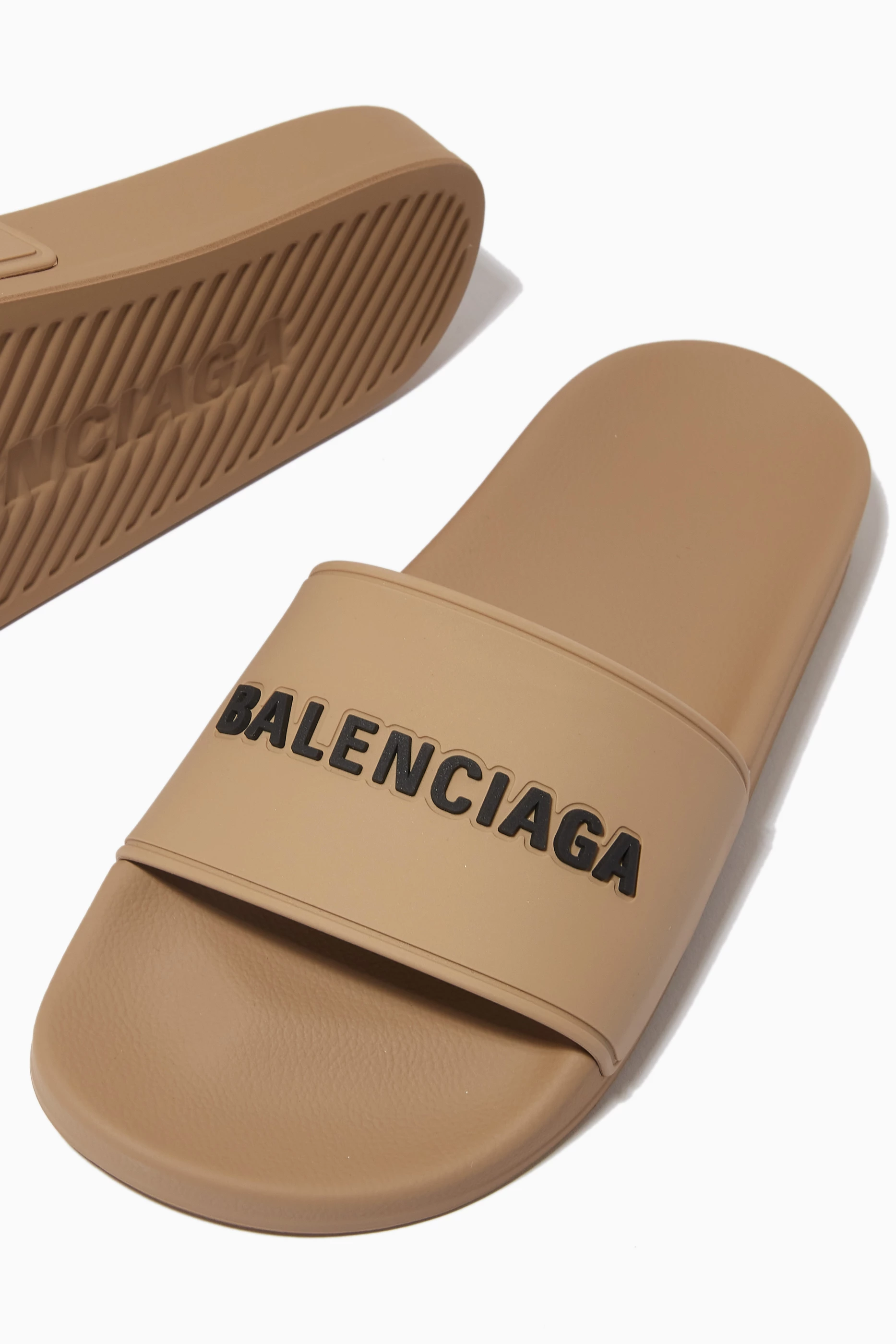 Balenciaga piscine flat sandals clearance