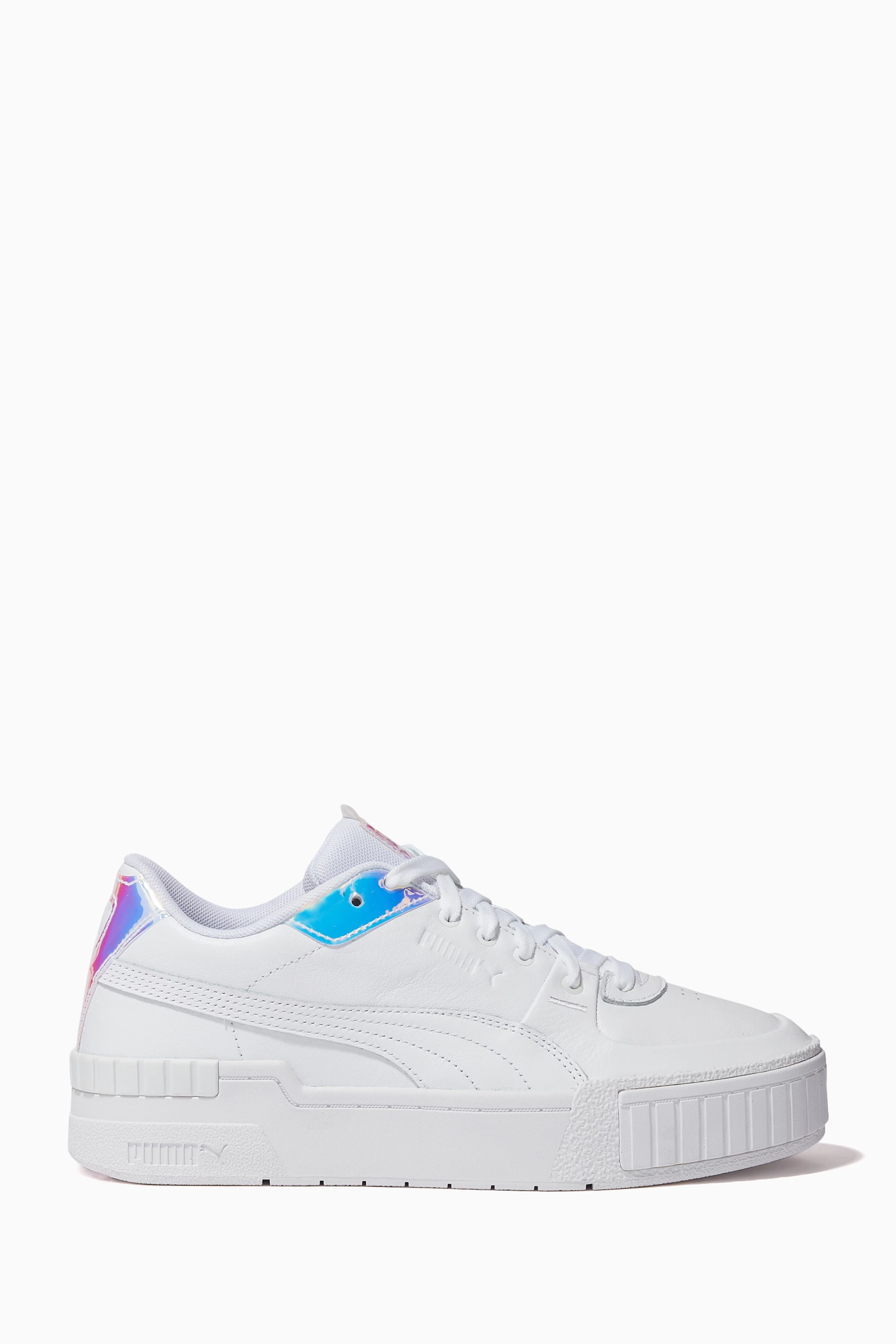 Buy Puma White Cali Sport Glow Holographic Sneakers for Women in