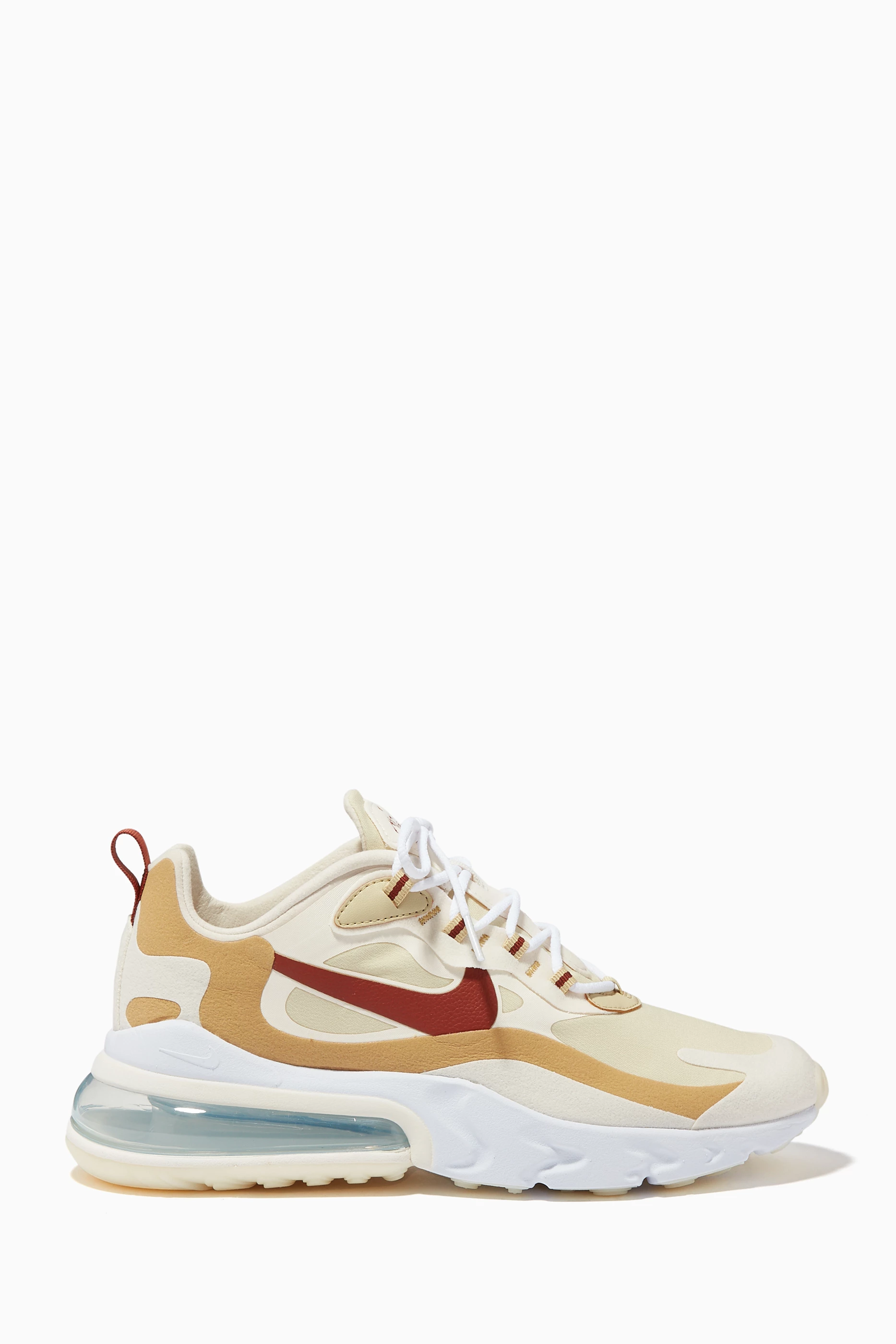 Buy Nike Gold Air Max 270 React Sneakers for Women in UAE Ounass