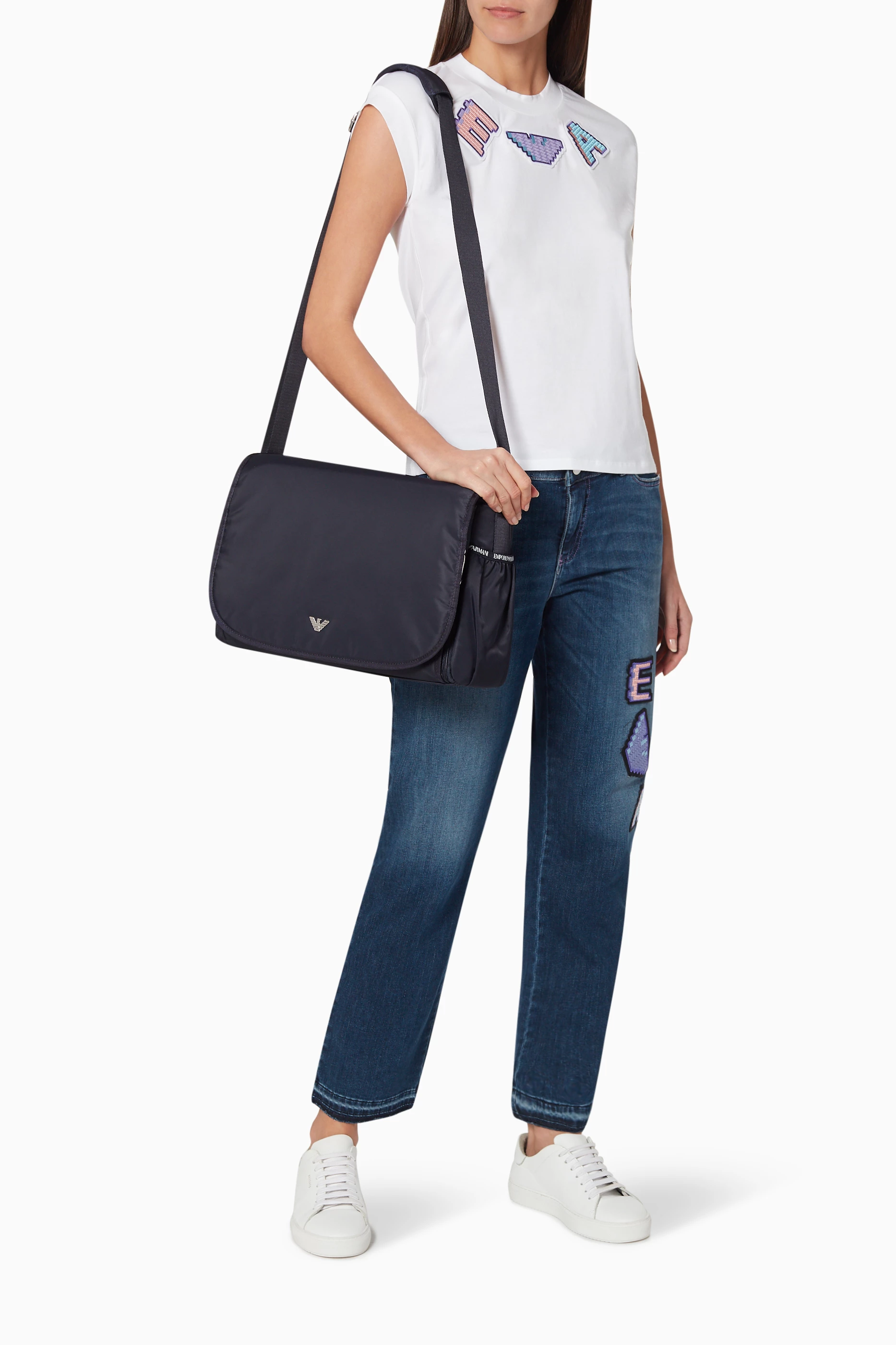 Armani changing bag navy 2025