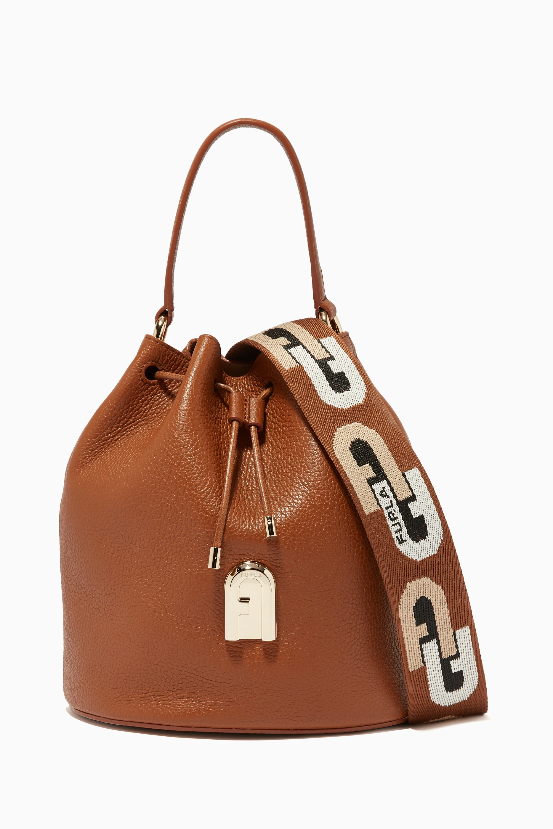 Furla sleek bucket best sale