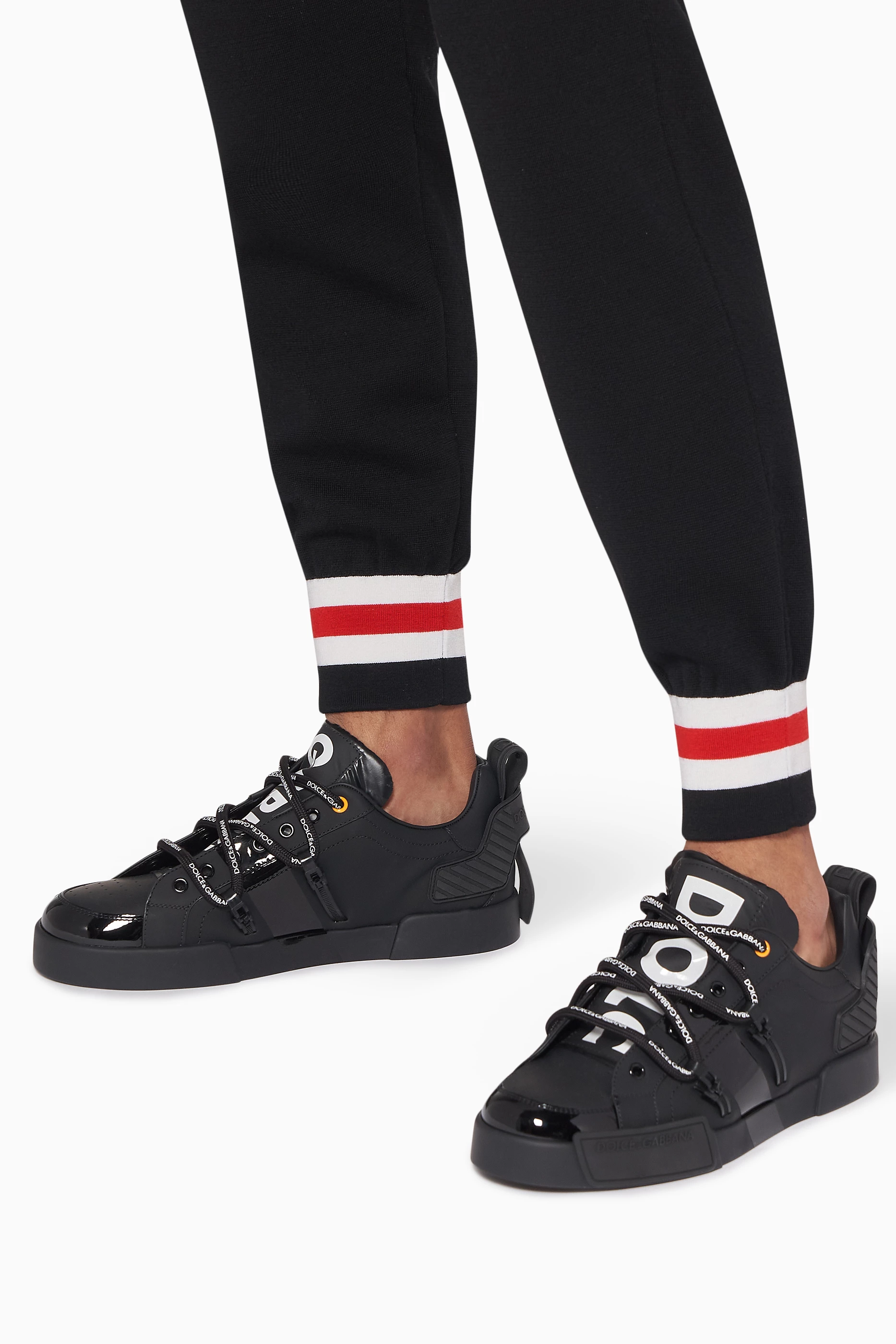 Patent calfskin shop portofino sneakers
