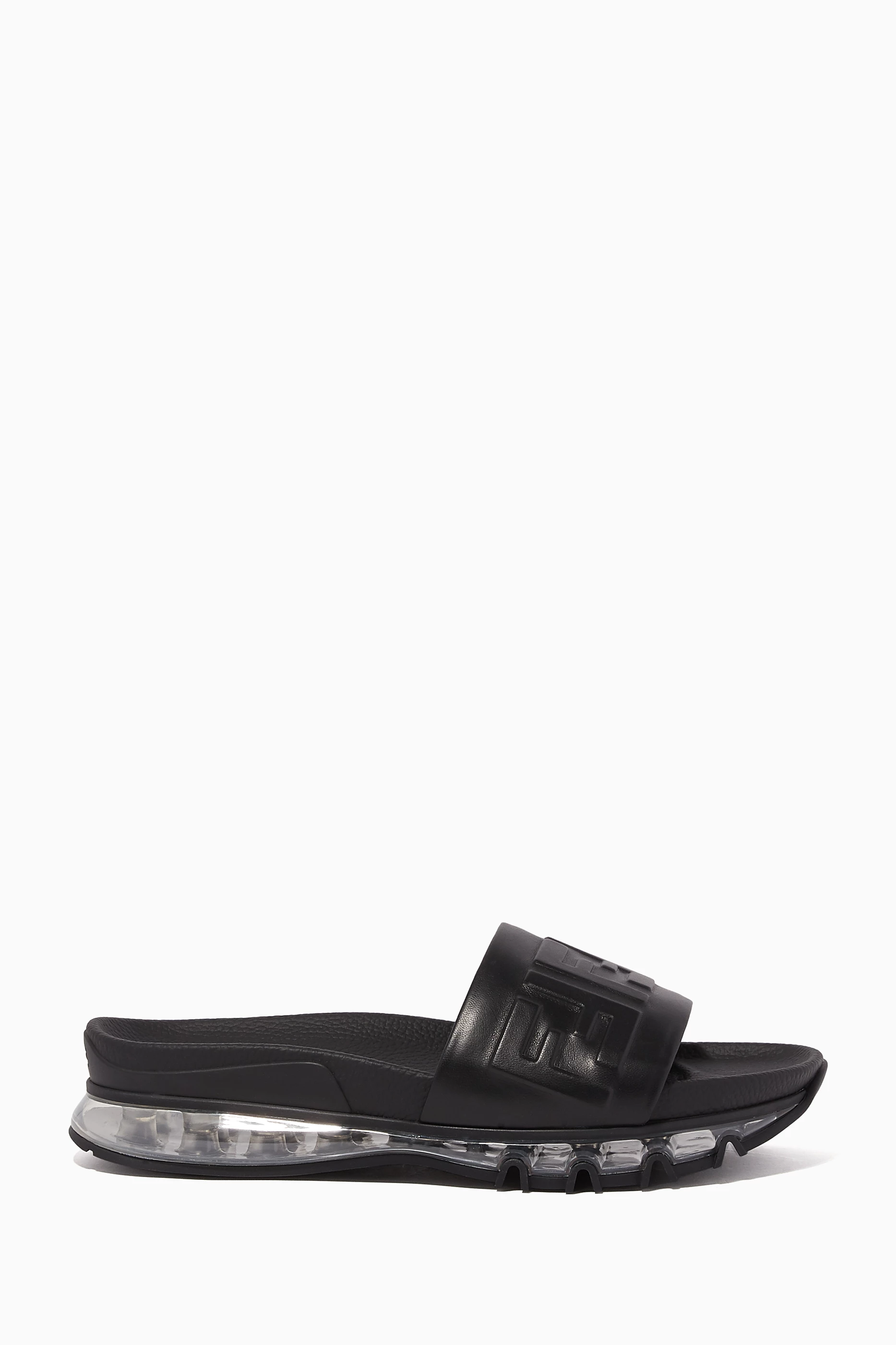 Black best sale fendi slides