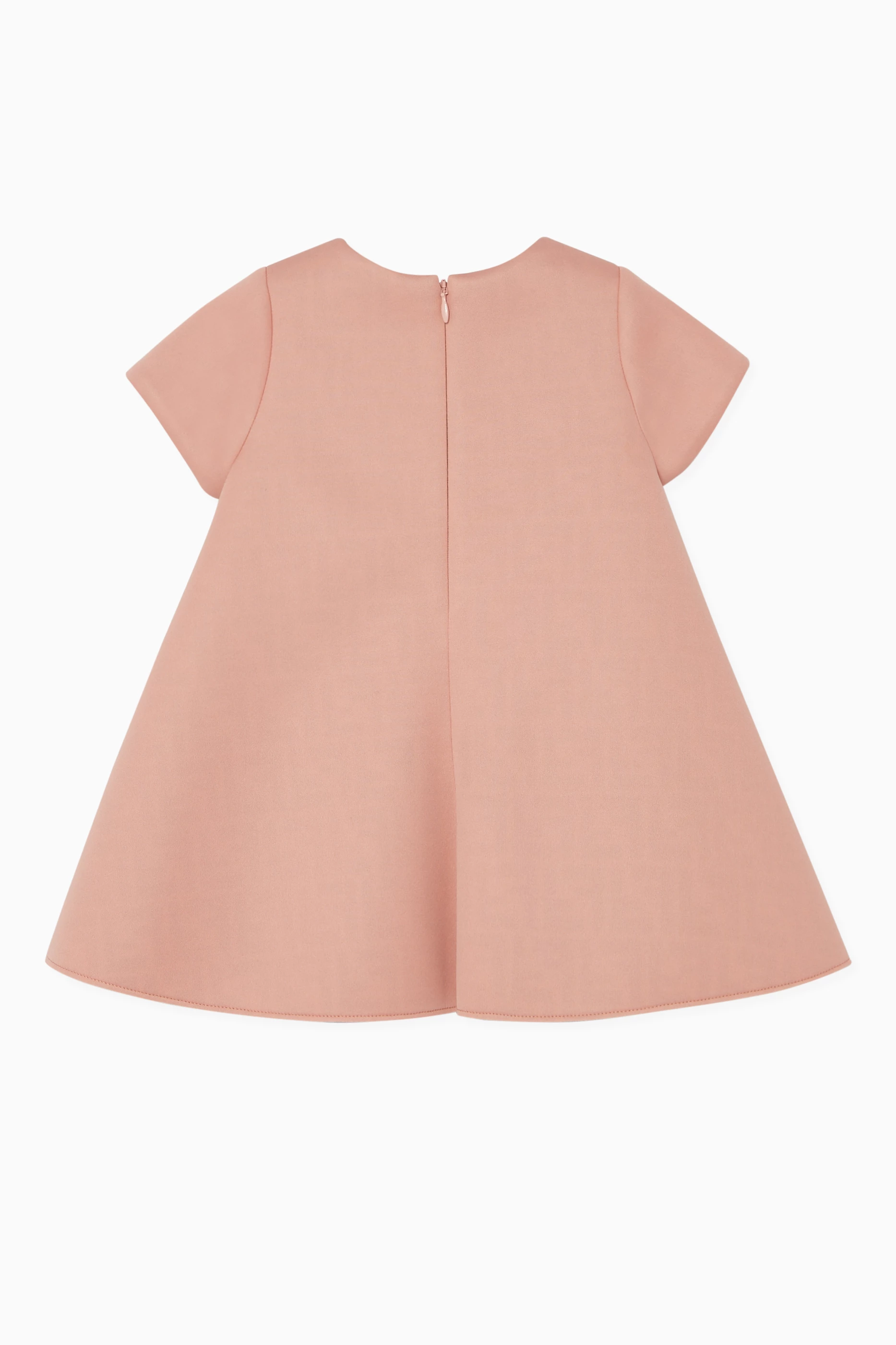 Buy Fendi Pink FF Bow Neoprene Dress for Baby Girls in UAE Ounass