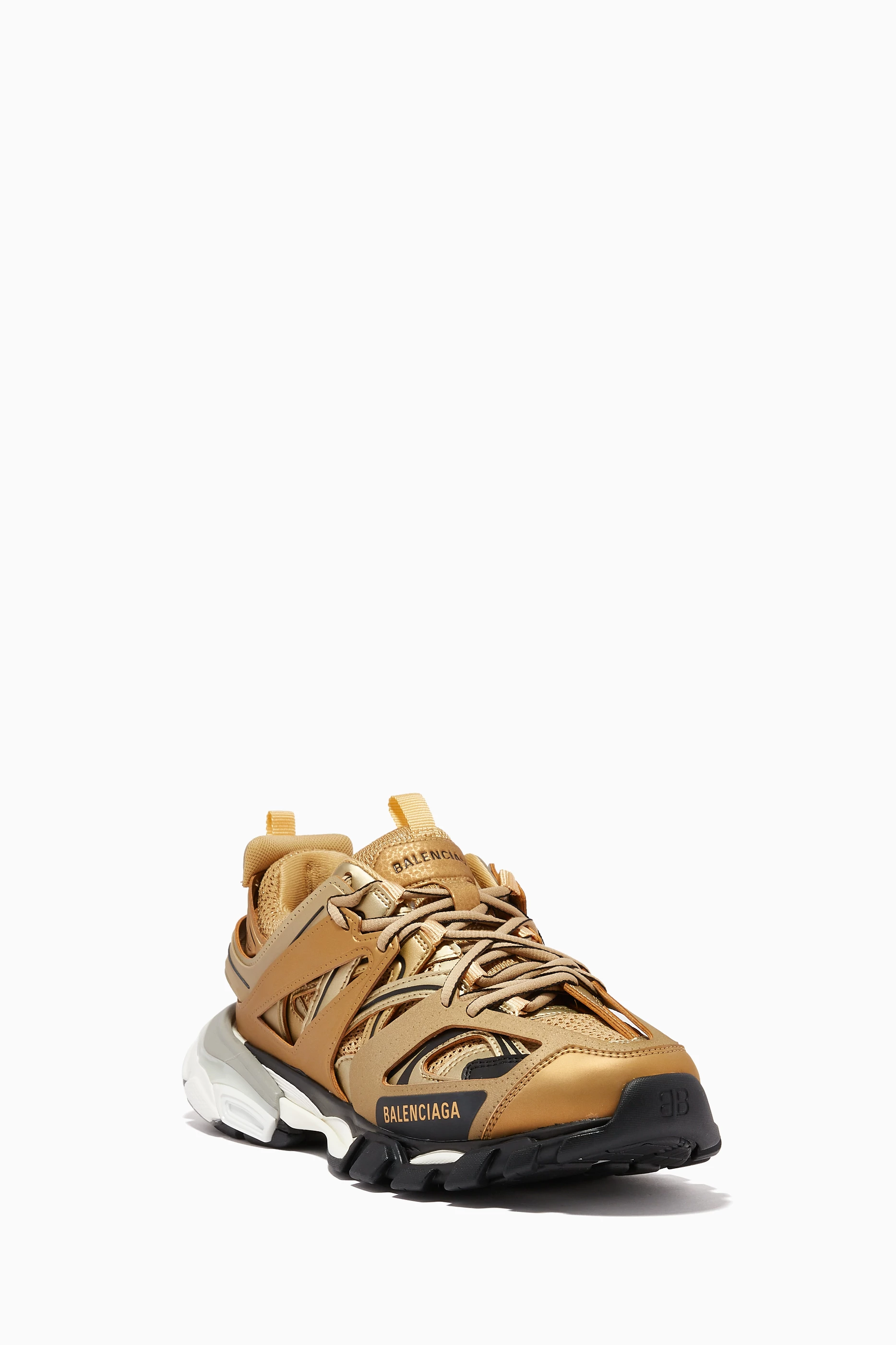 Balenciaga shoes store gold