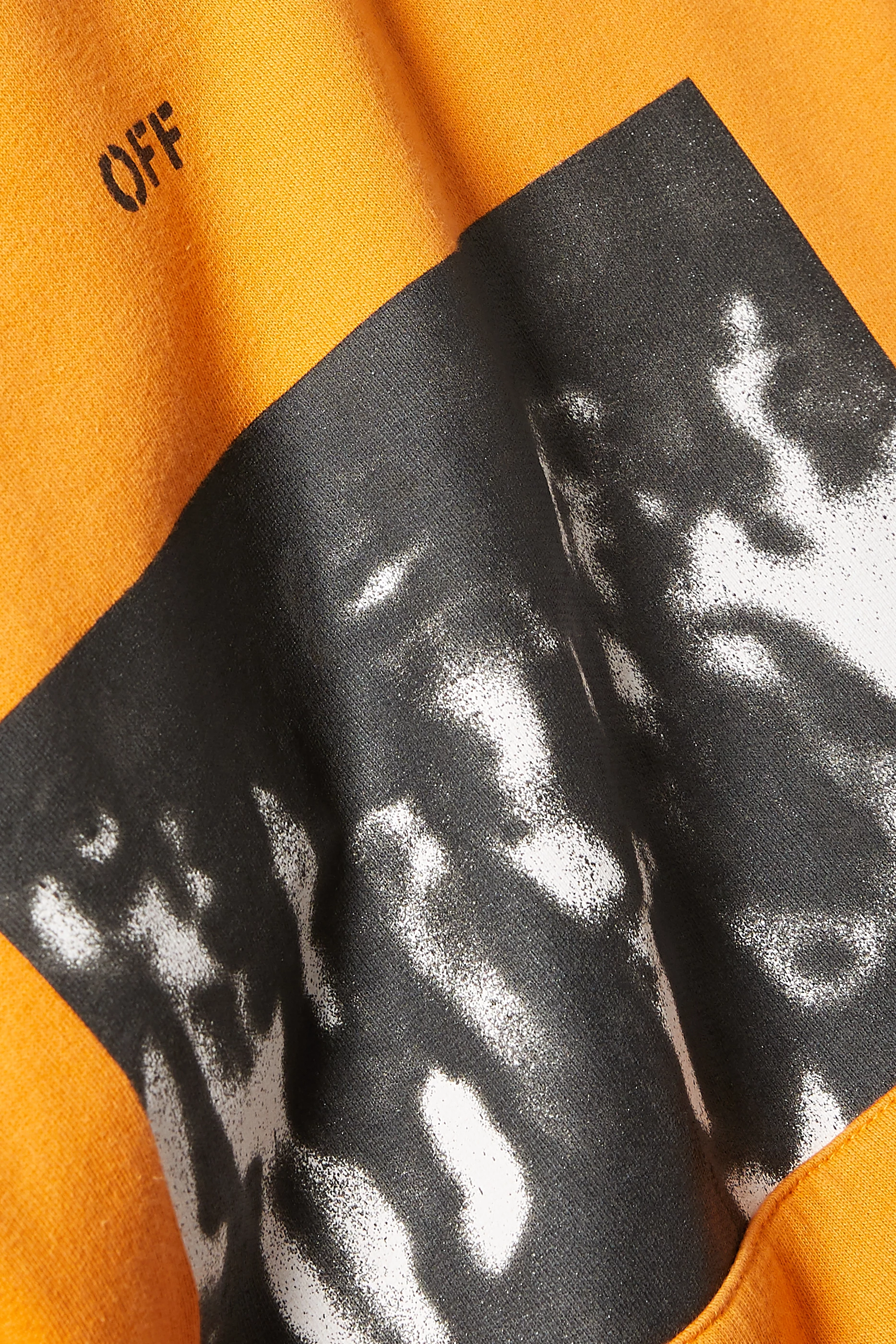 Buy Off White Orange Spray Paint Logo Hoodie for Men in UAE Ounass