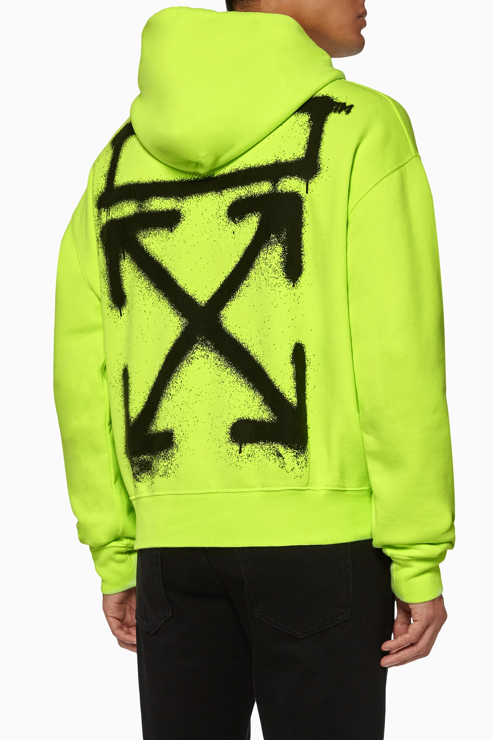Off white on sale hoodie neon