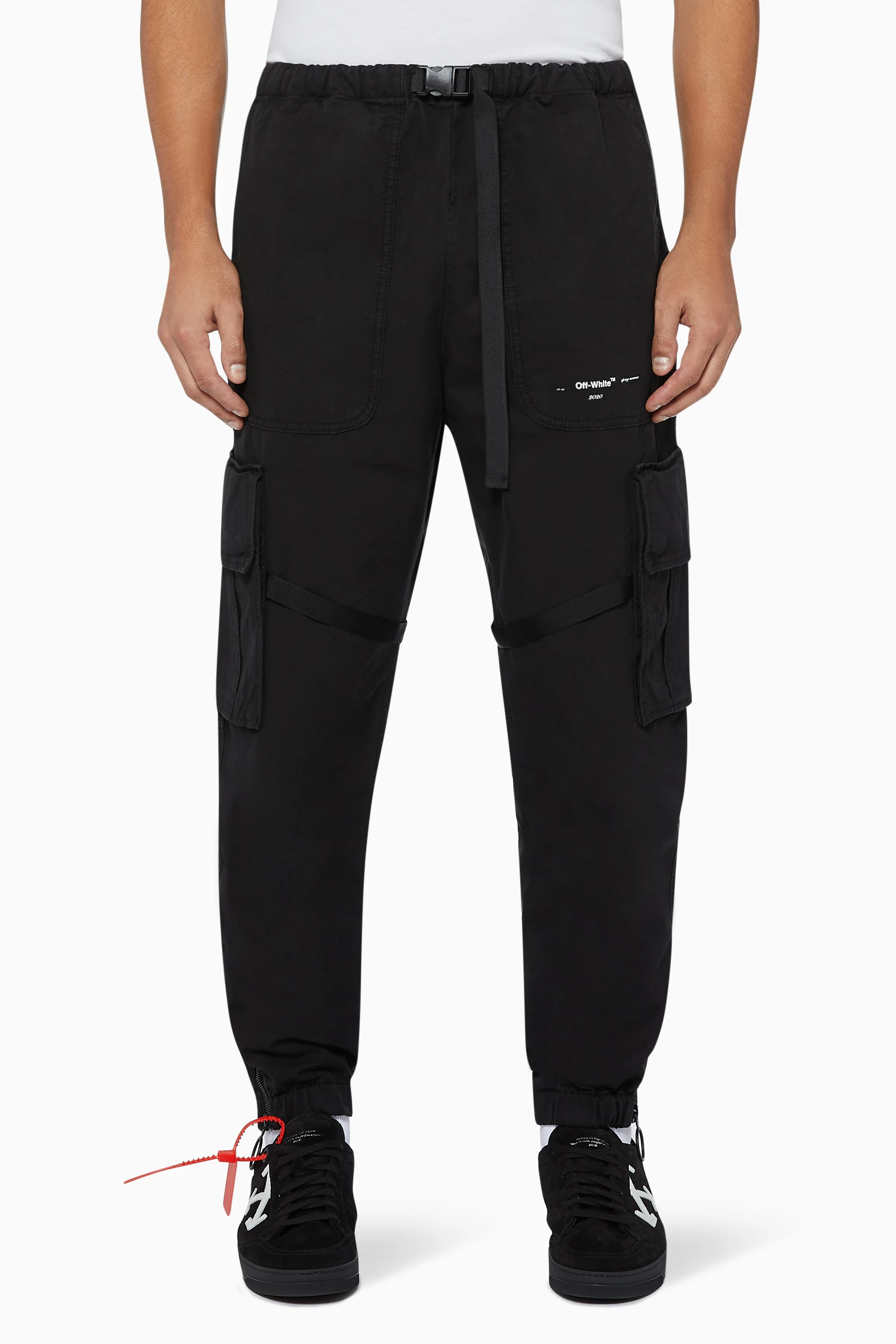 Parachute cargo on sale pants off white
