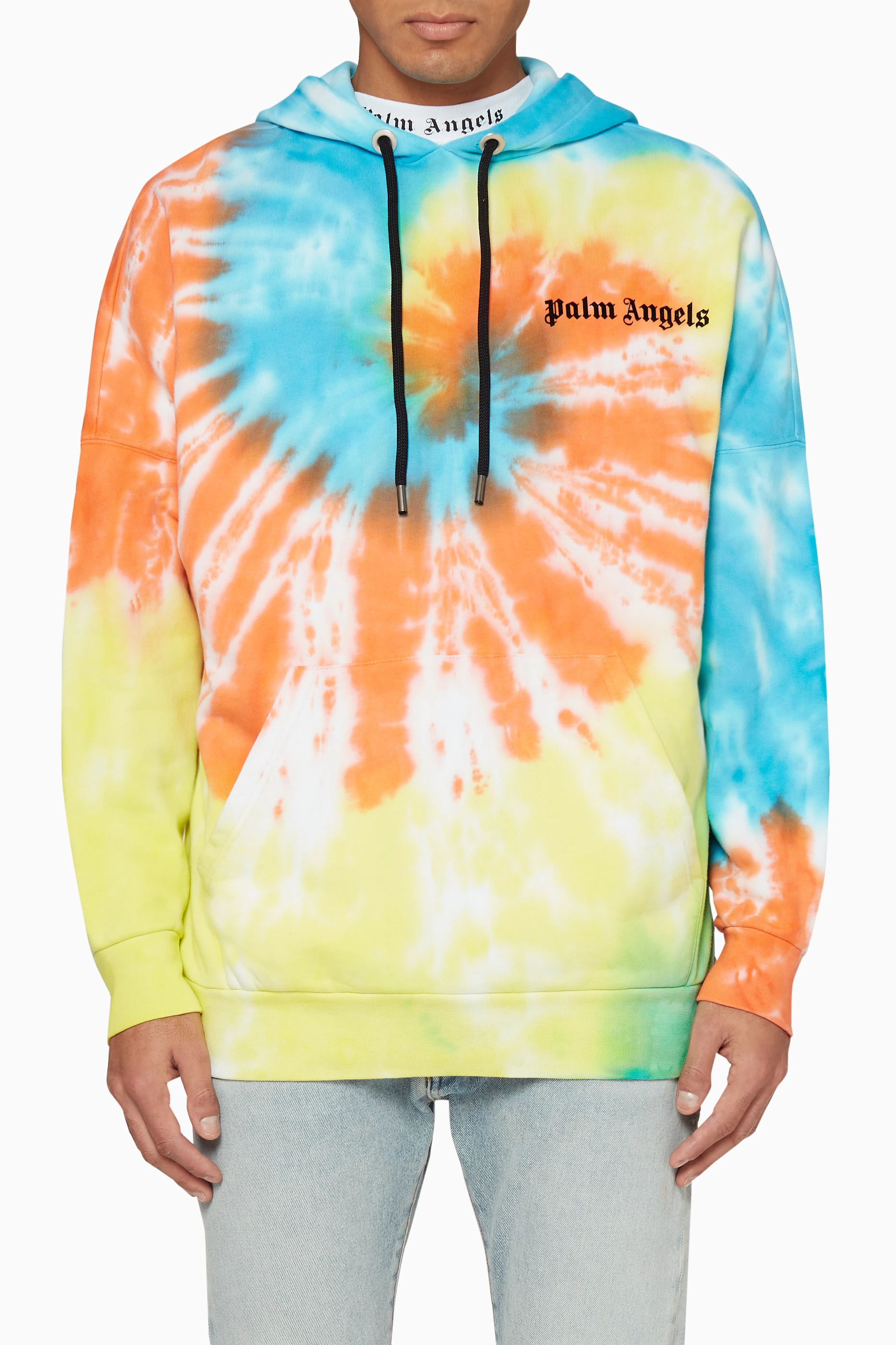 Palm angels rainbow hoodie on sale