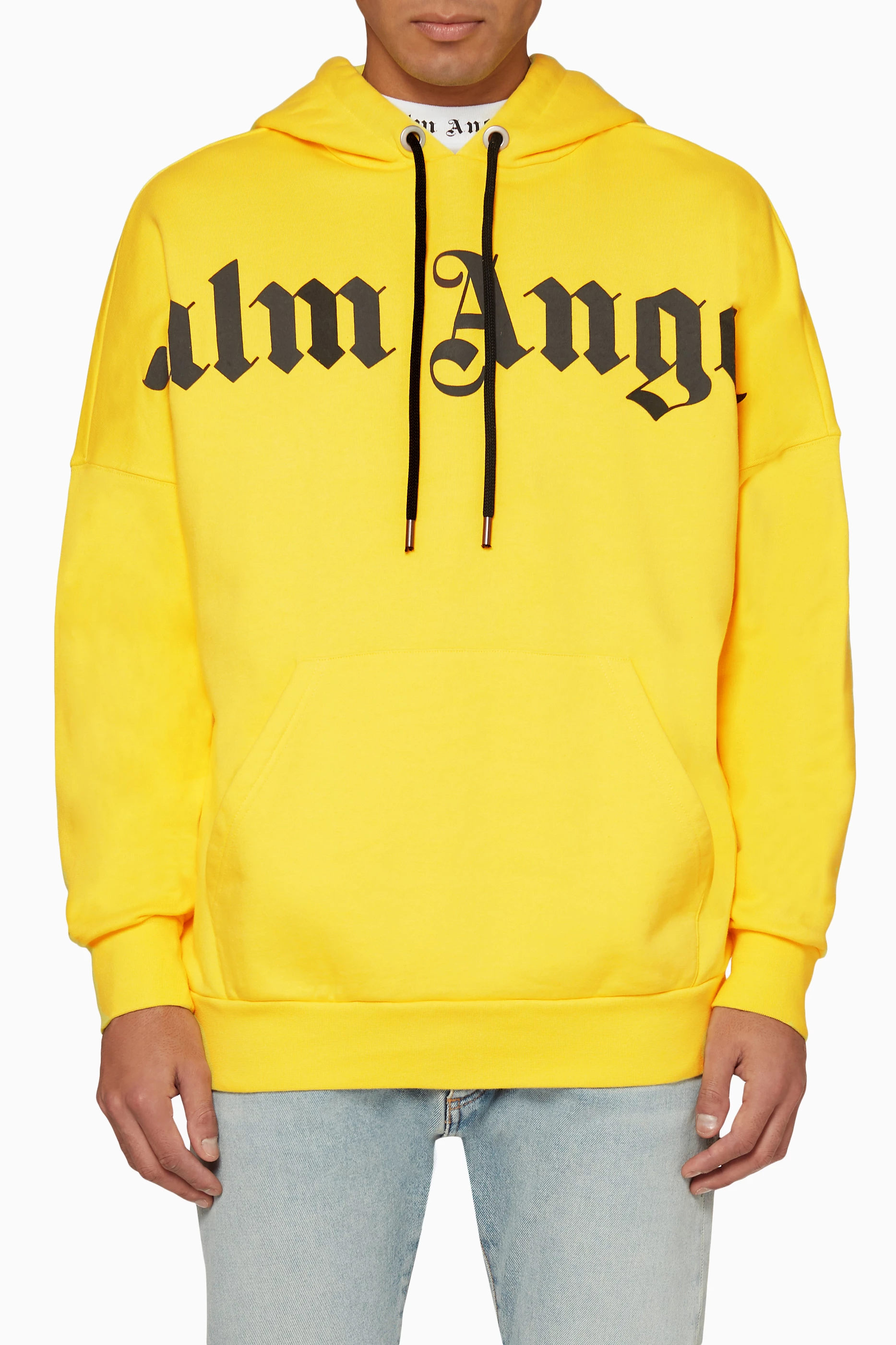 Palm angels yellow best sale hoodie