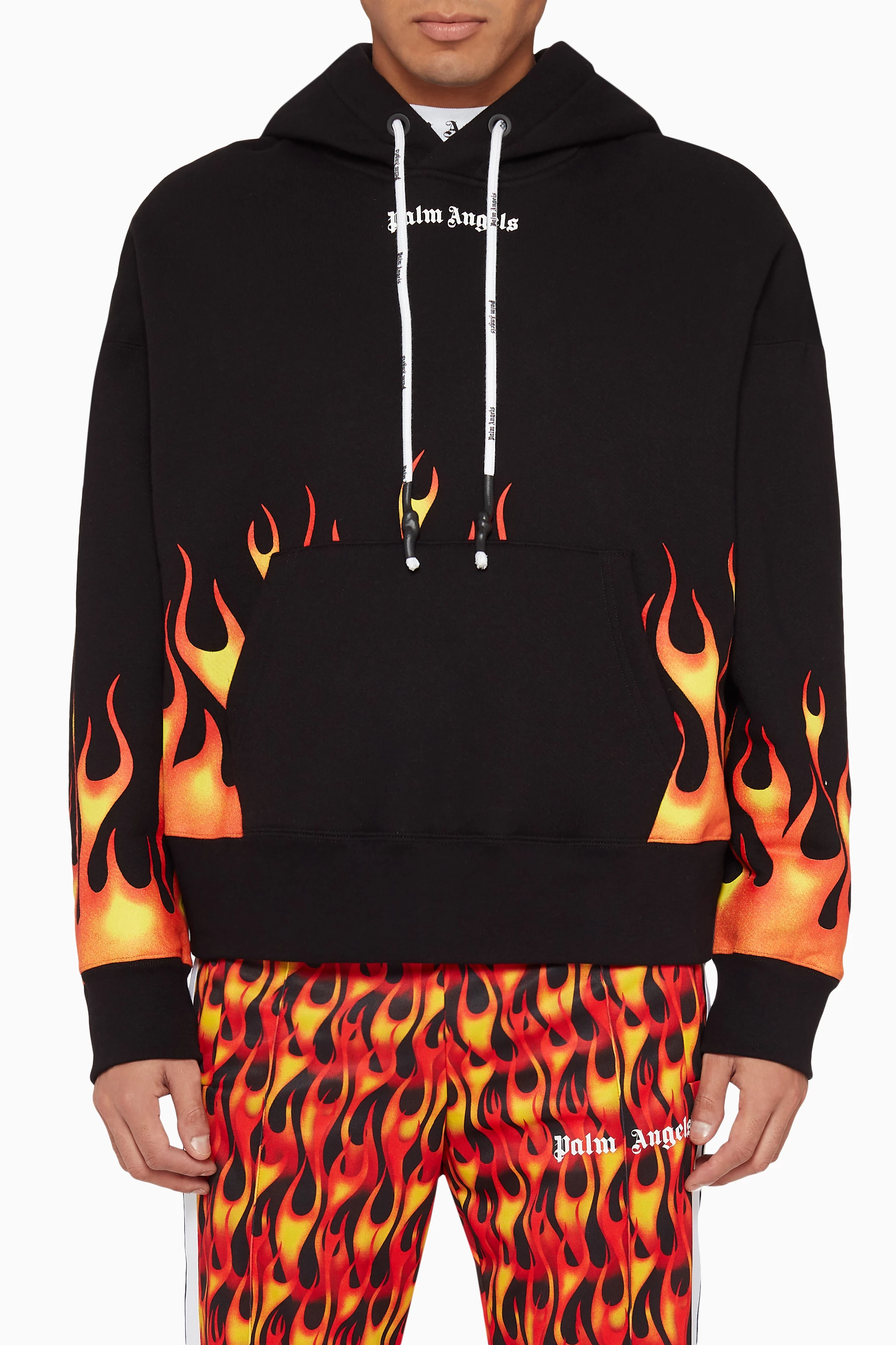 Palm angels sales flame hoodie