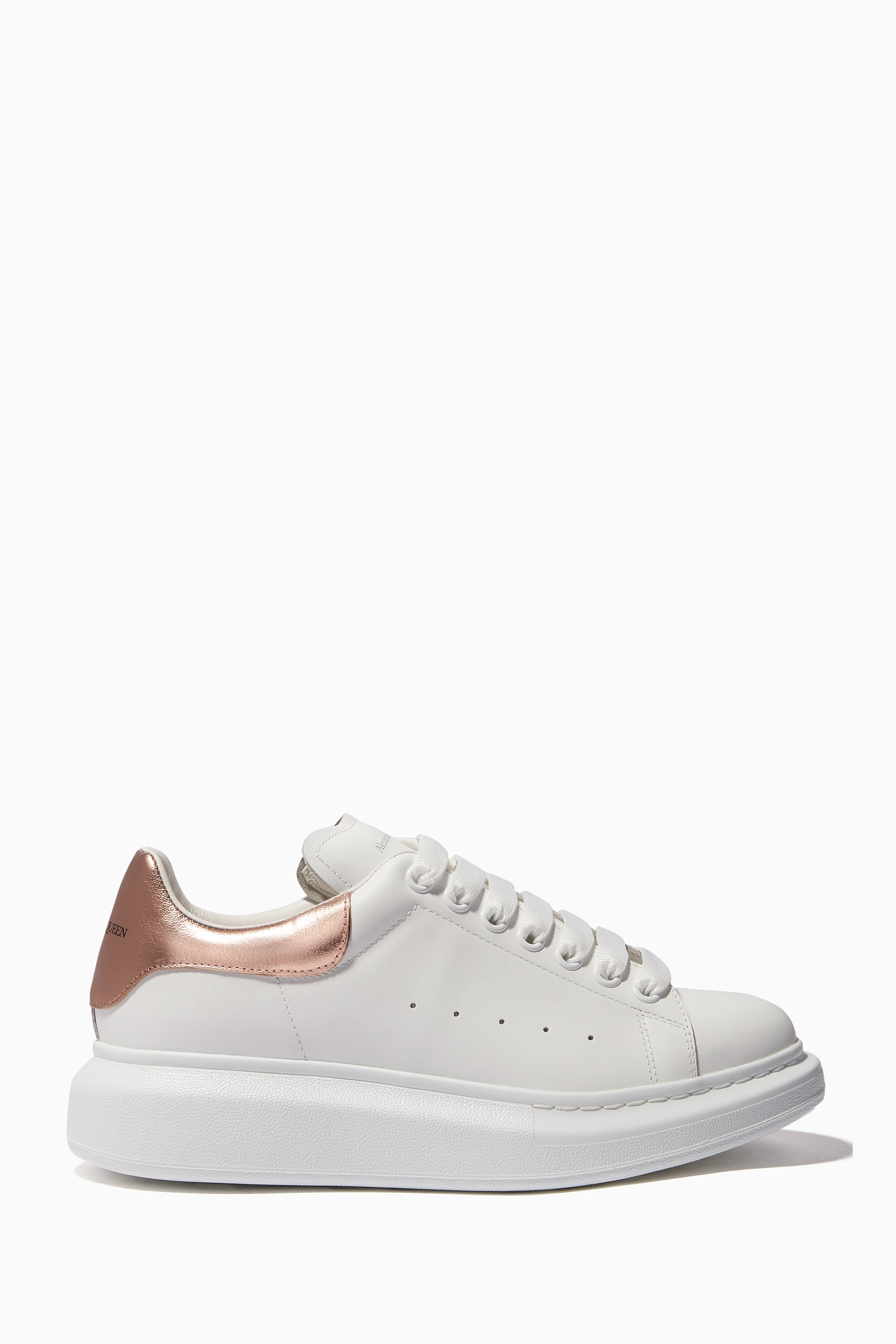 Alexander mcqueen top sneakers rose gold