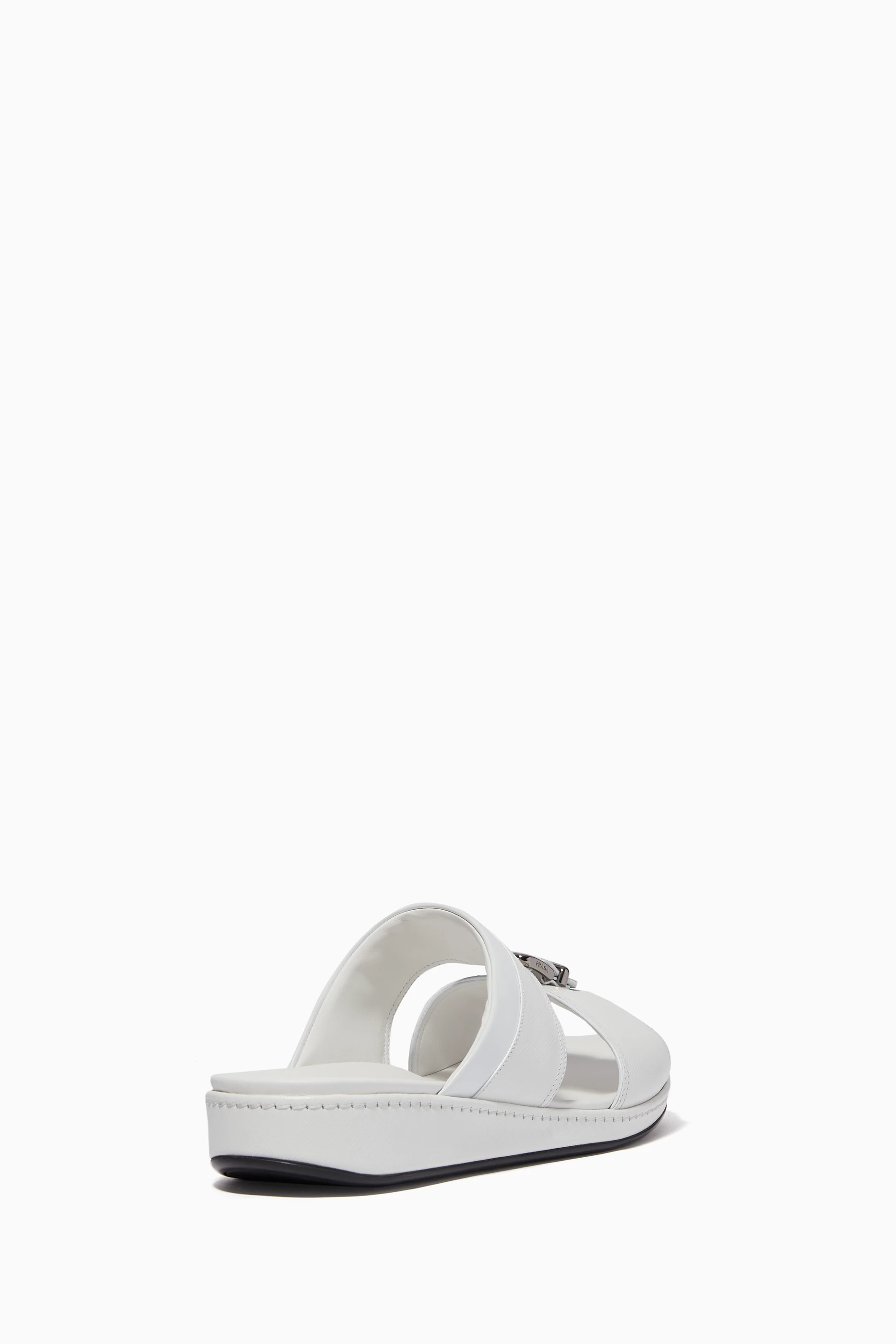 Prada saffiano leather sale sandals
