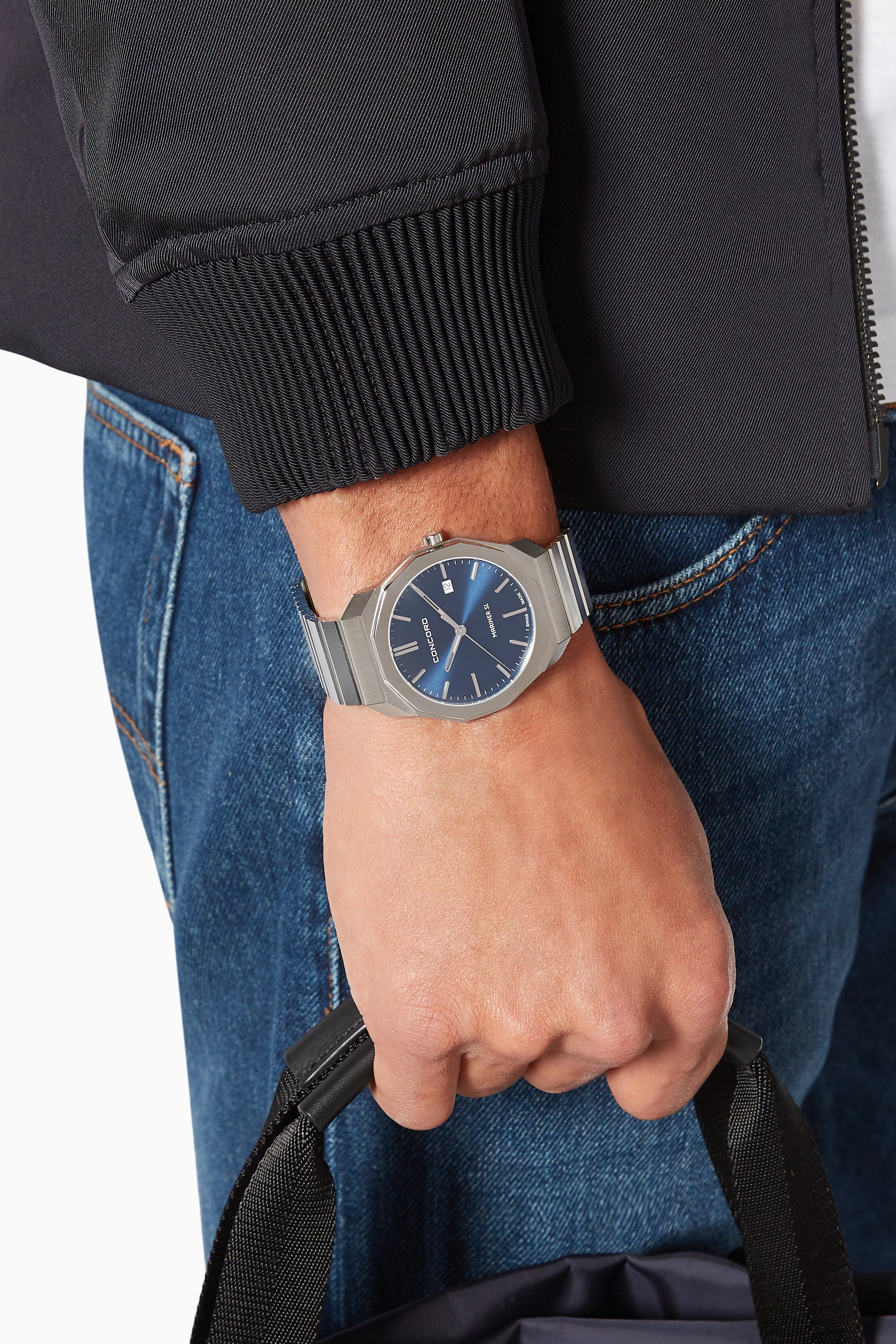Buy Concord Silver Mariner SL Quartz Watch for Men in UAE Ounass