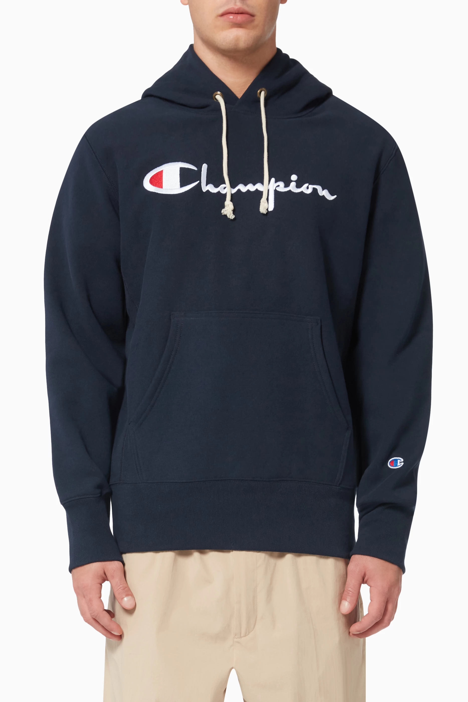 Champion embroidered best sale hoodie