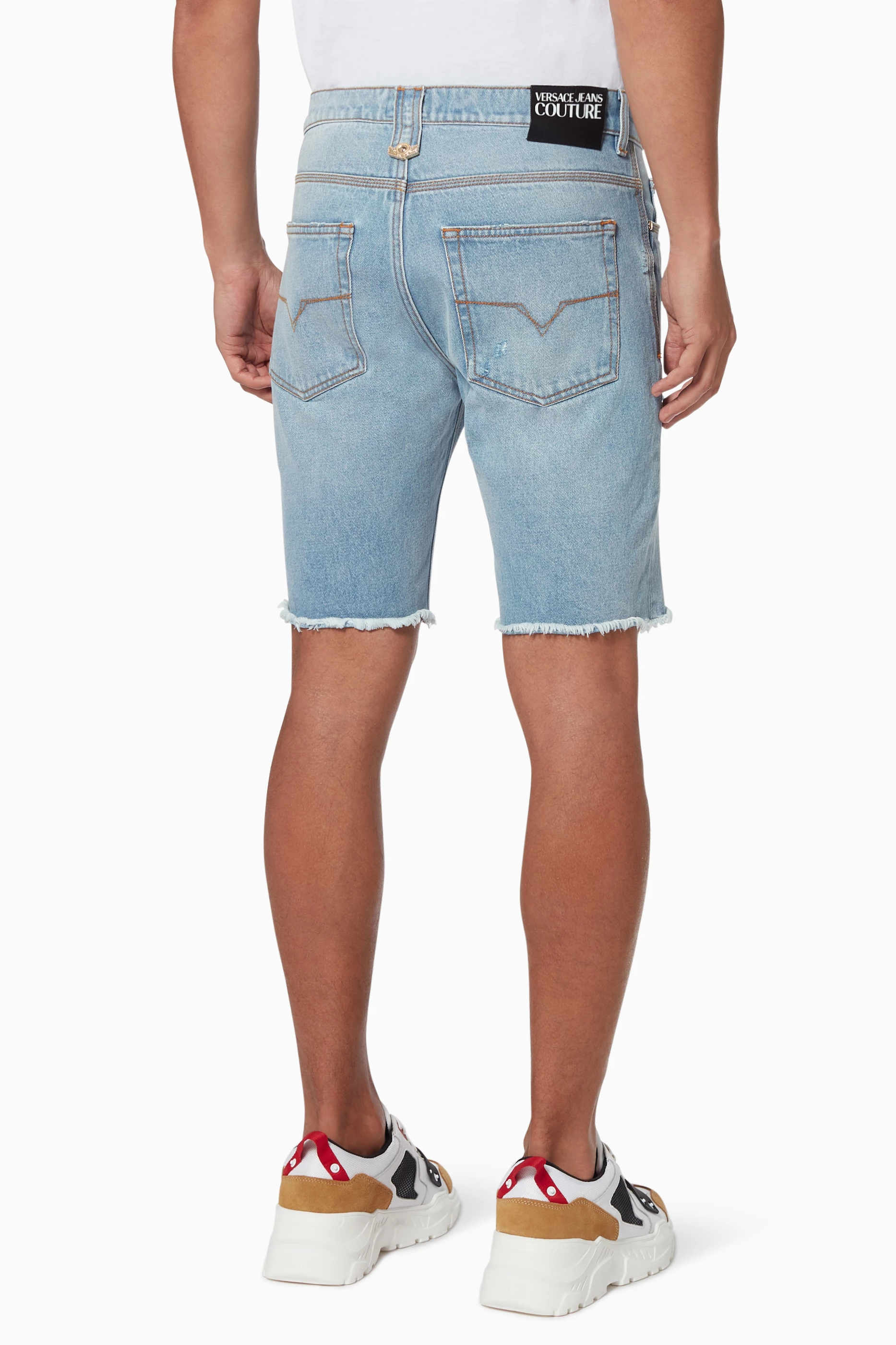 Versace denim shorts store