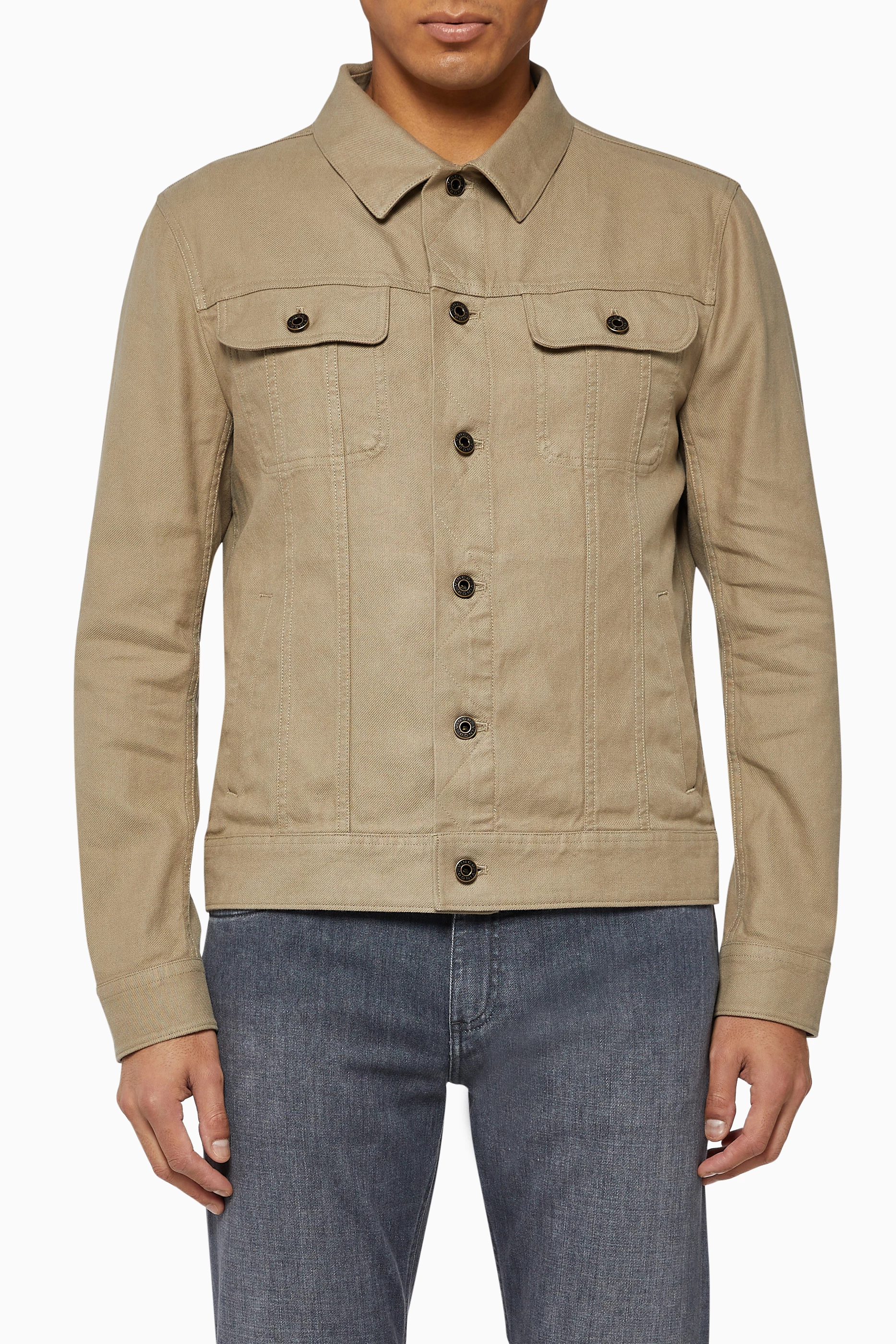 Linen trucker jacket sales