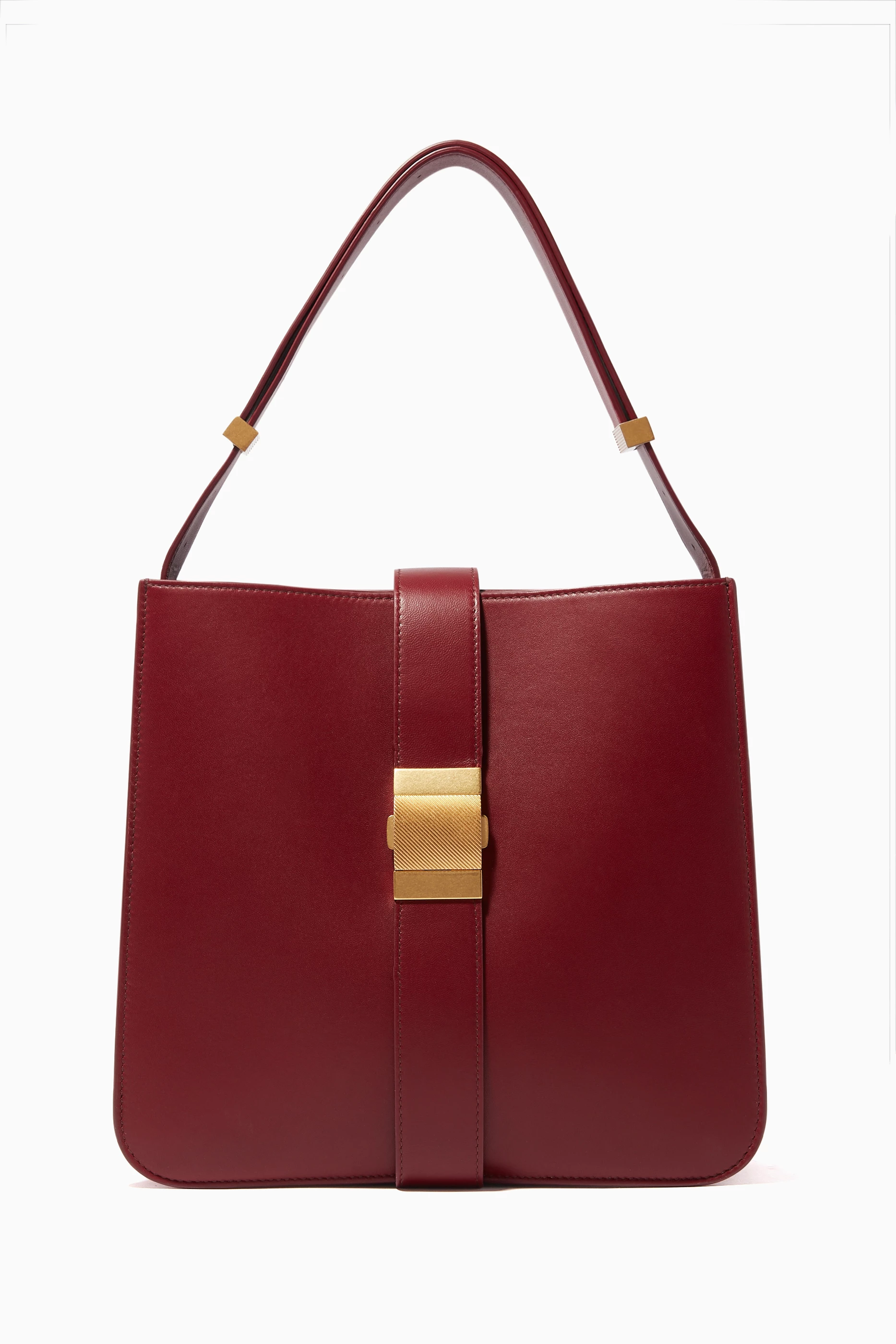 Buy Bottega Veneta Burgundy Marie Nappa Leather Bag for Women in UAE Ounass