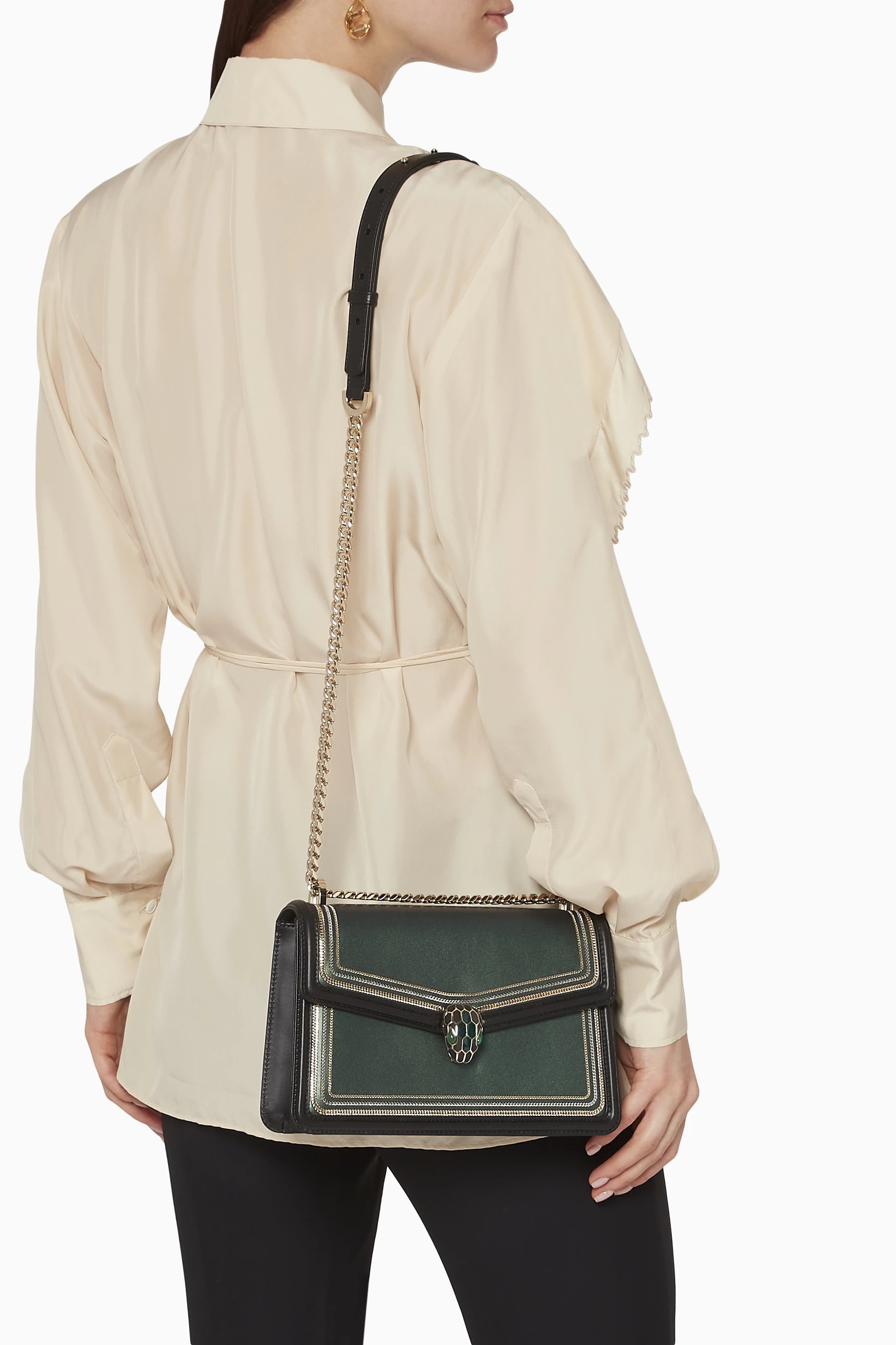 Bvlgari serpenti diamond blast hot sale shoulder bag