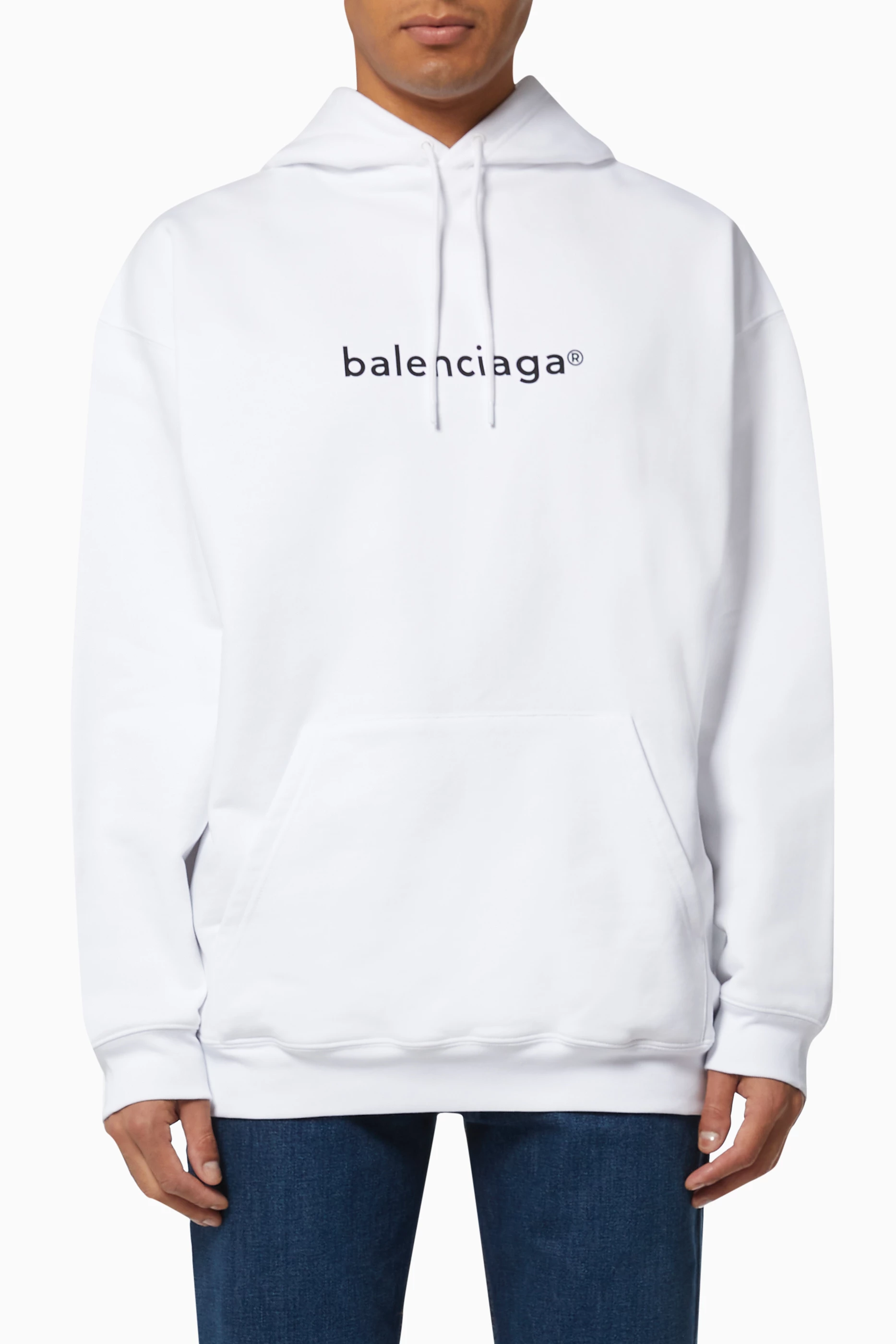 Balenciaga hoodie white new arrivals
