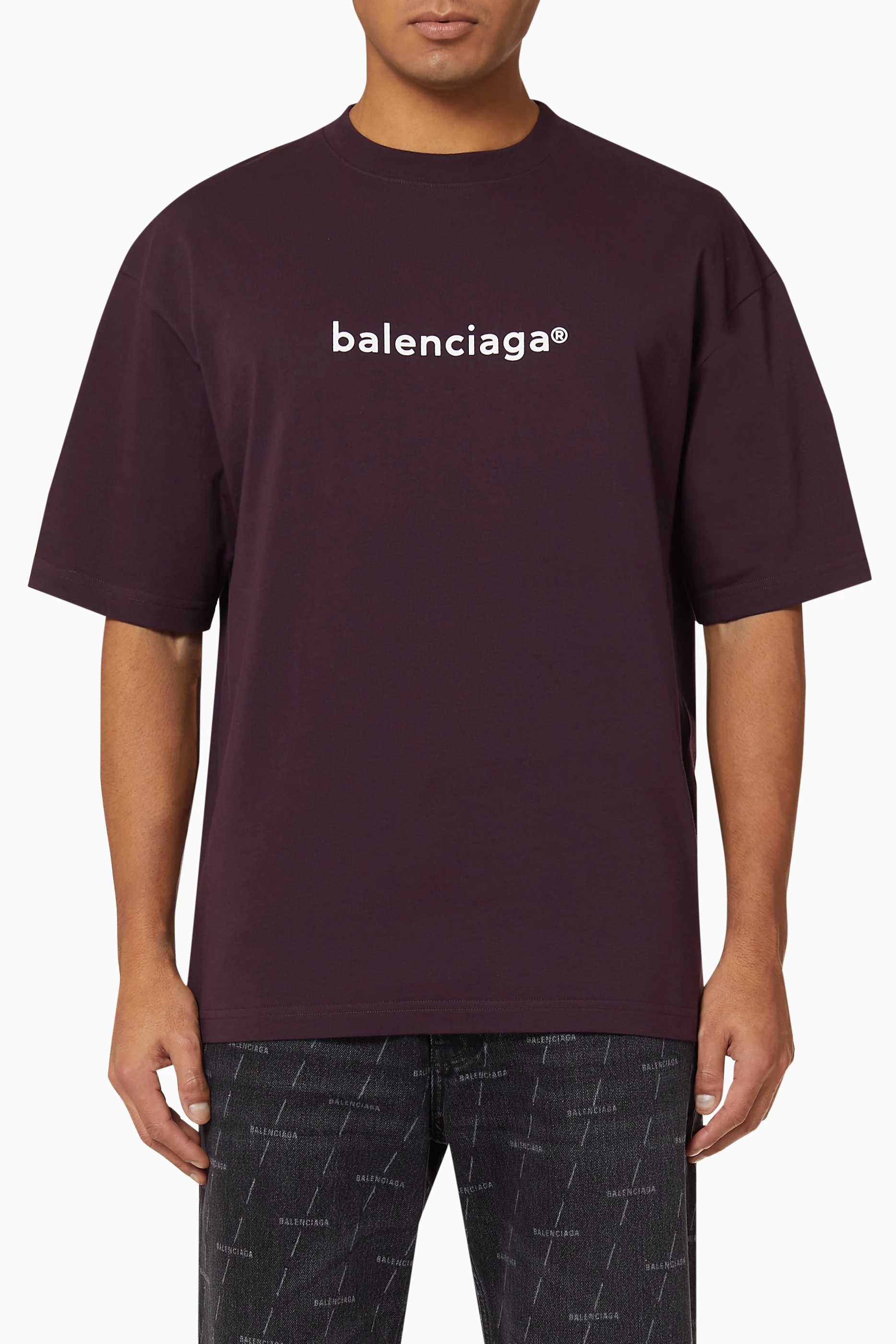 Balenciaga t shirt purple top