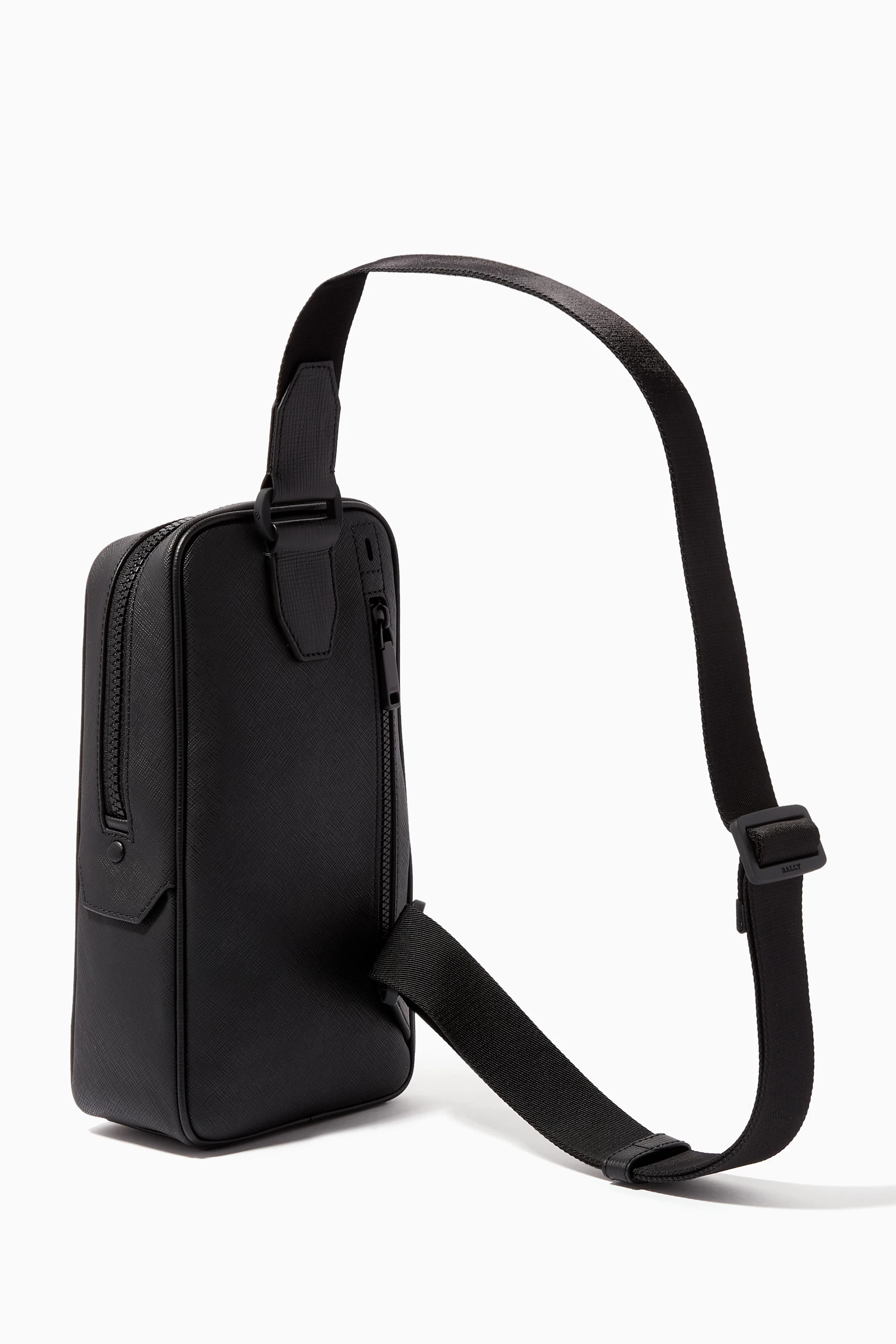 Buy Bally Black Tanis Coated Canvas Sling Bag for Men in UAE Ounass