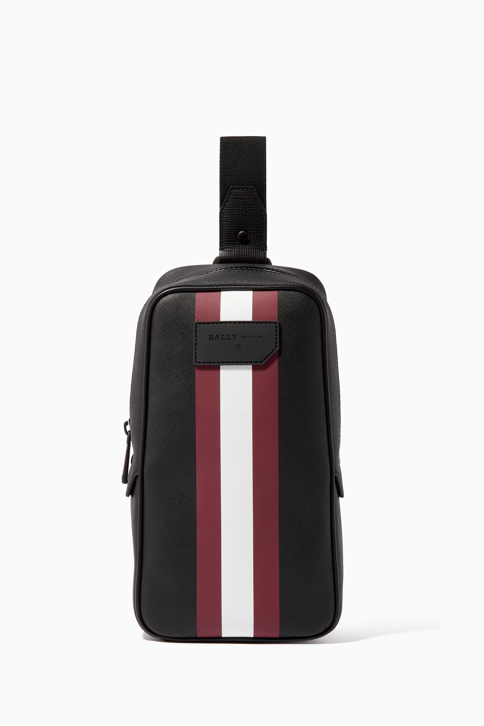 Buy Bally Black Tanis Coated Canvas Sling Bag for Men in UAE Ounass