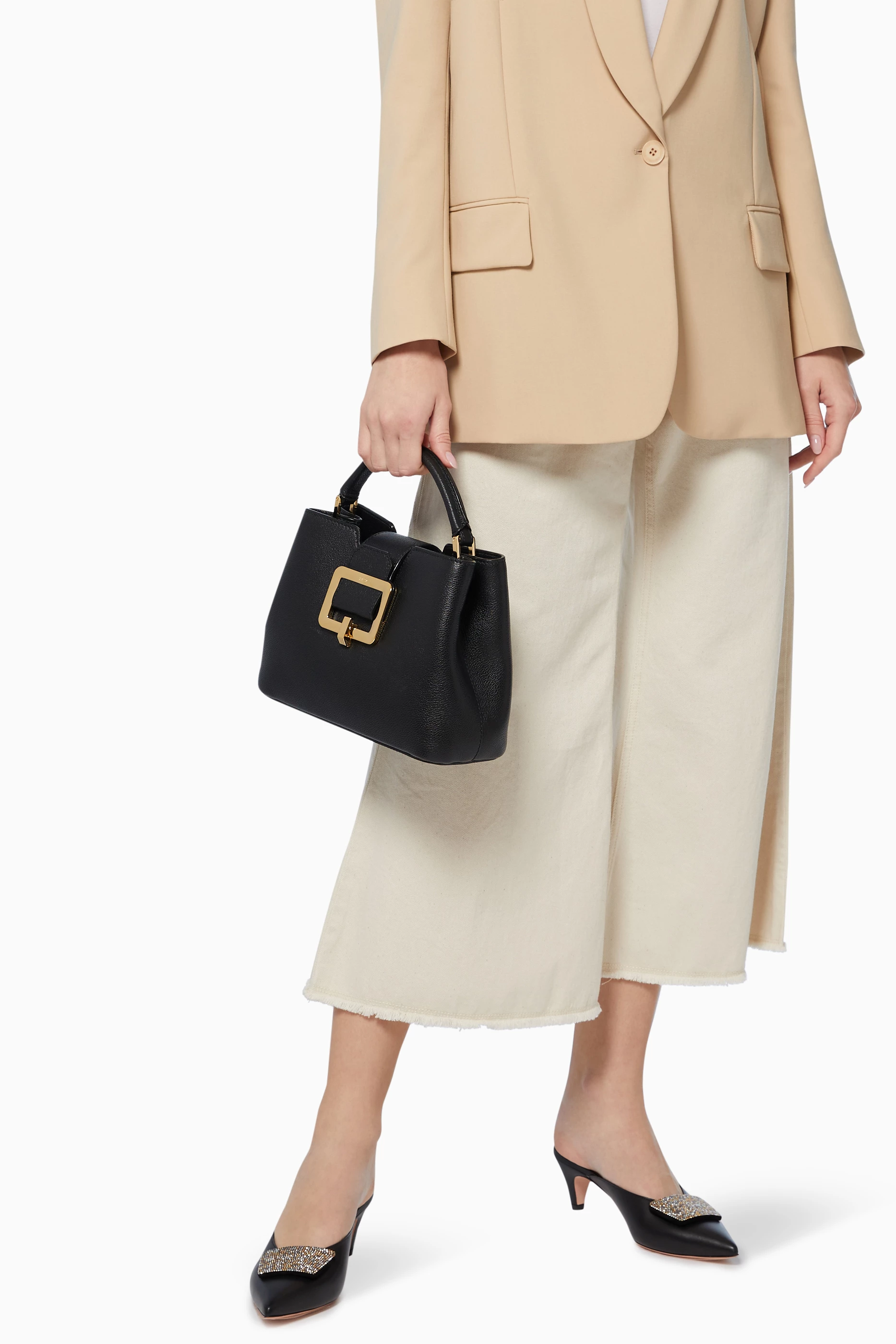 Buy Bally Black Jorah Leather Top Handle Bag for Women in UAE Ounass