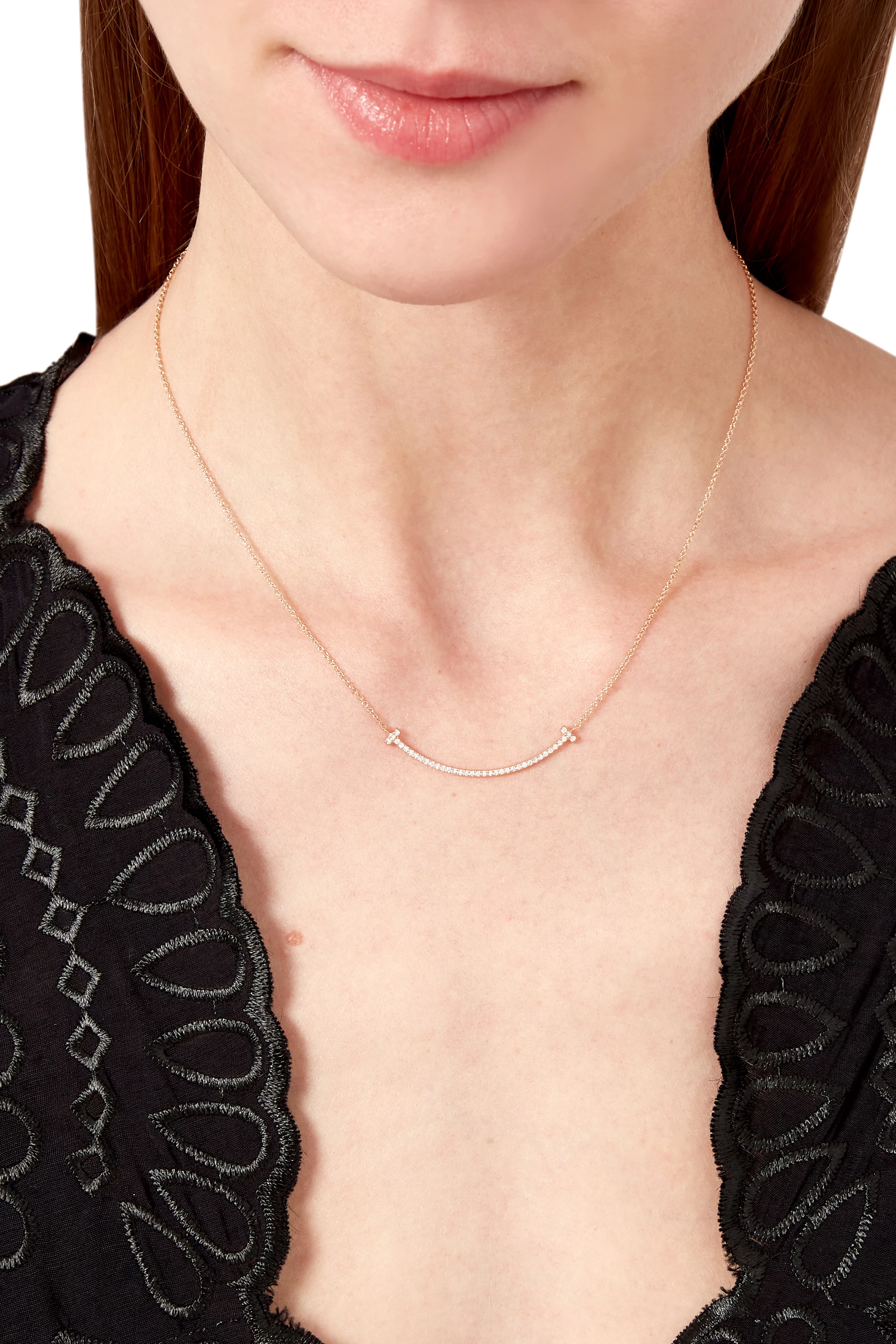 Tiffany smile 2024 pendant rose gold