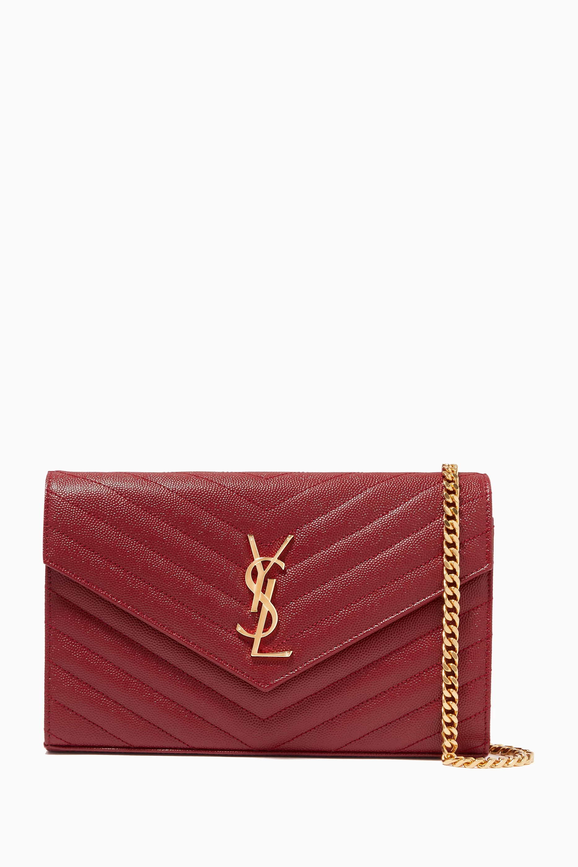 Saint laurent wallet red new arrivals