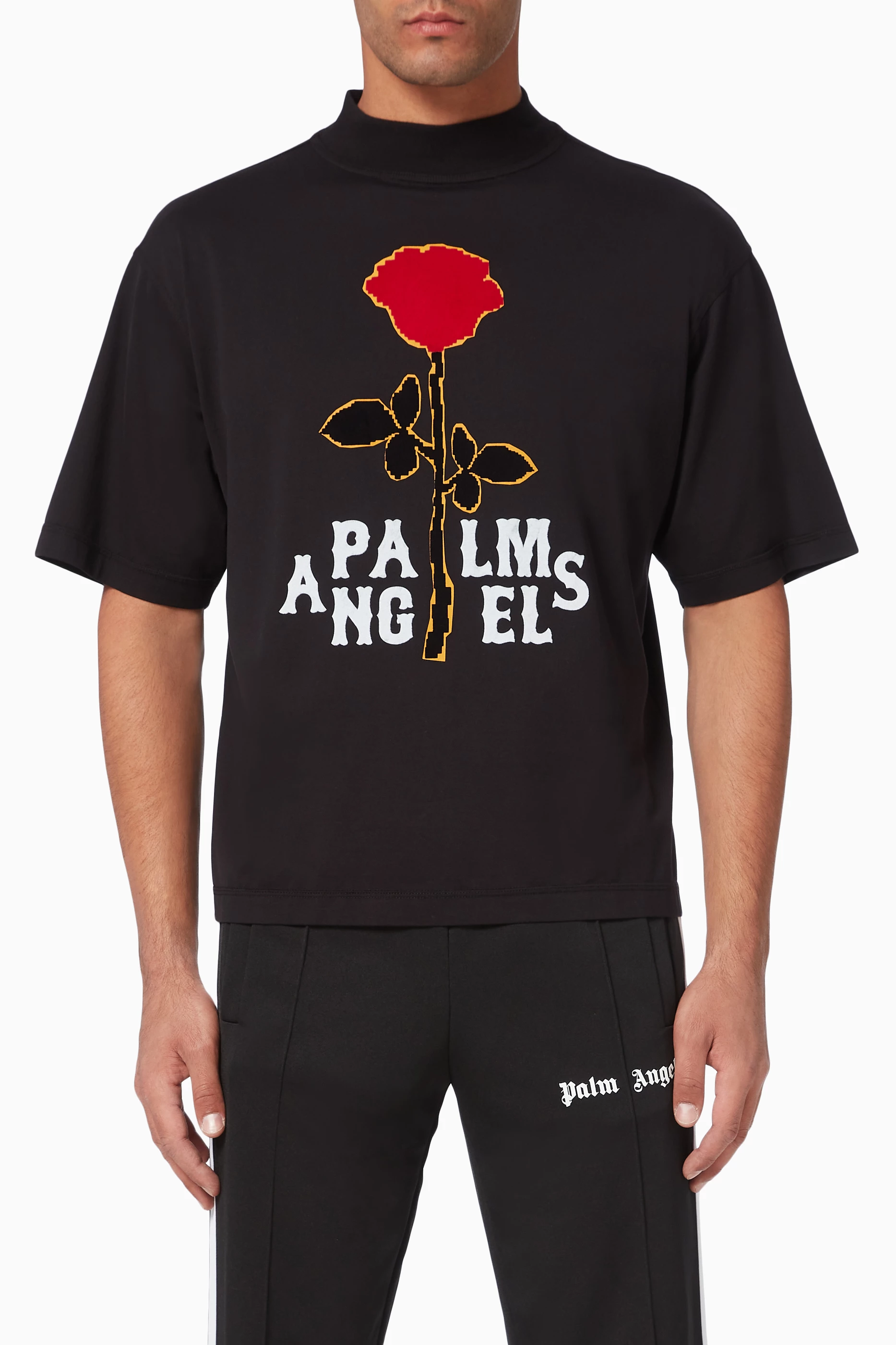 Palm angels t shirt hot sale rose
