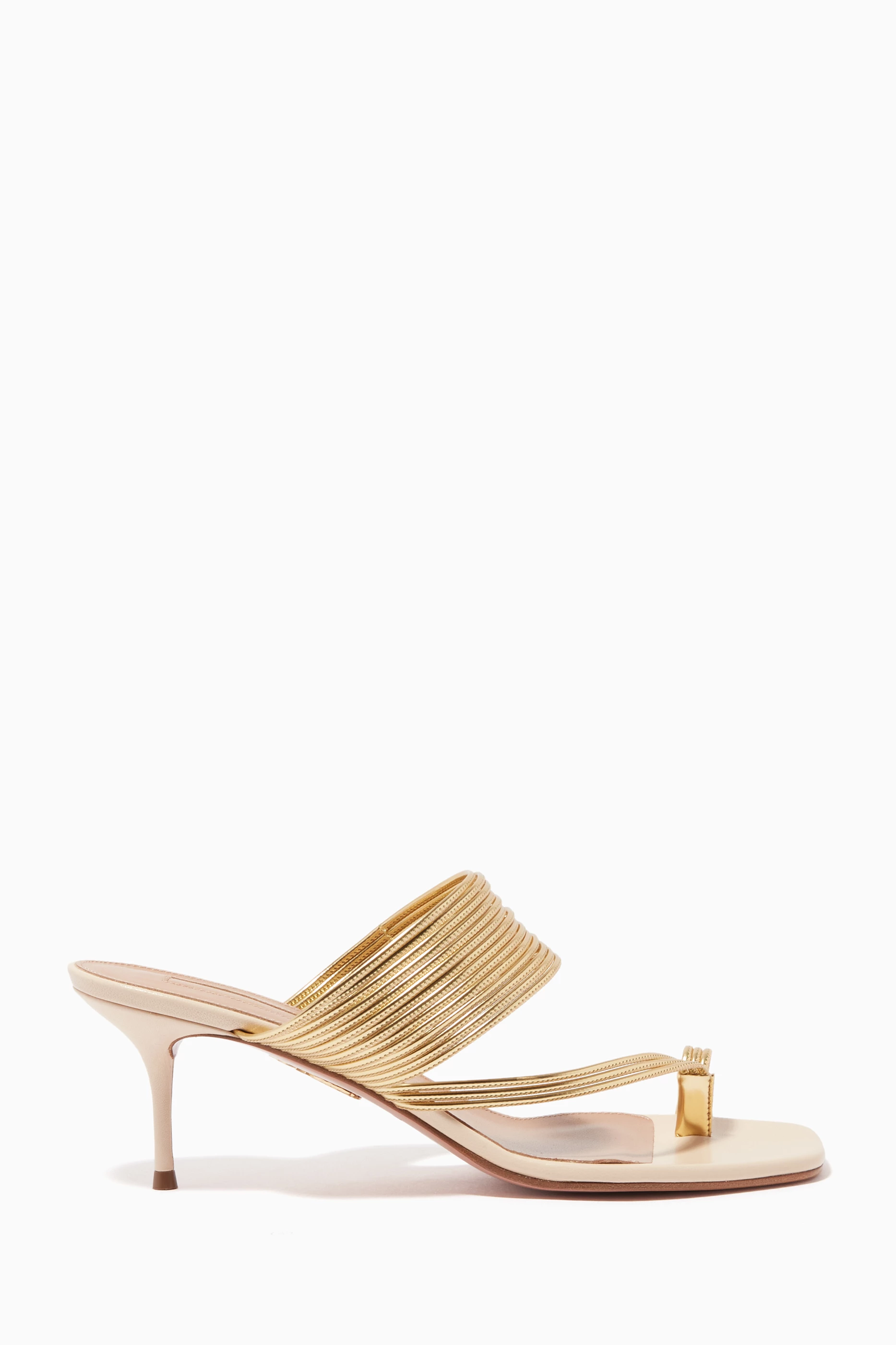 Aquazzura sunny metallic sandals online