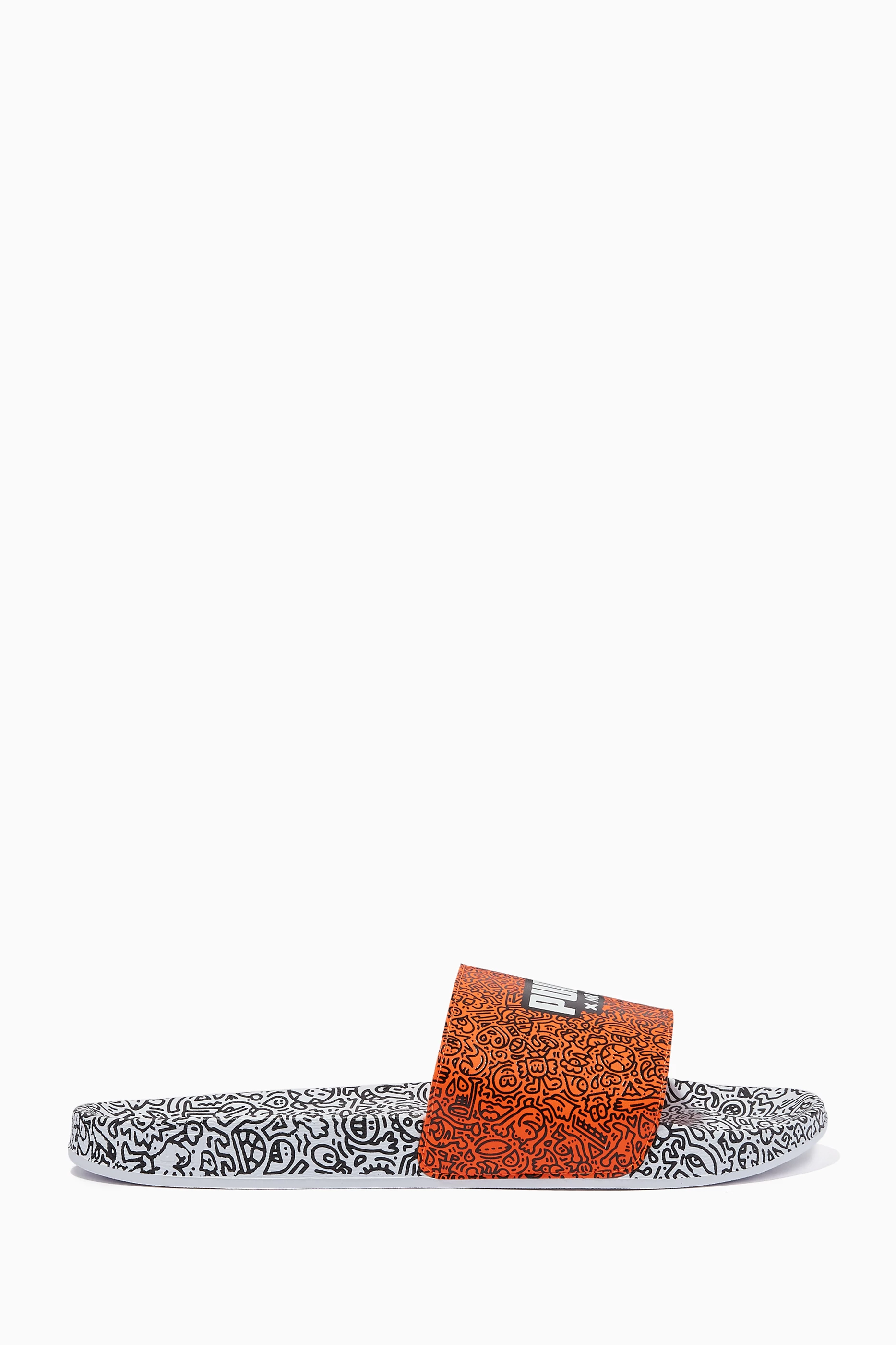Buy PUMA Select Multicolour x Mr Doodle Leadcat Slides in Leather