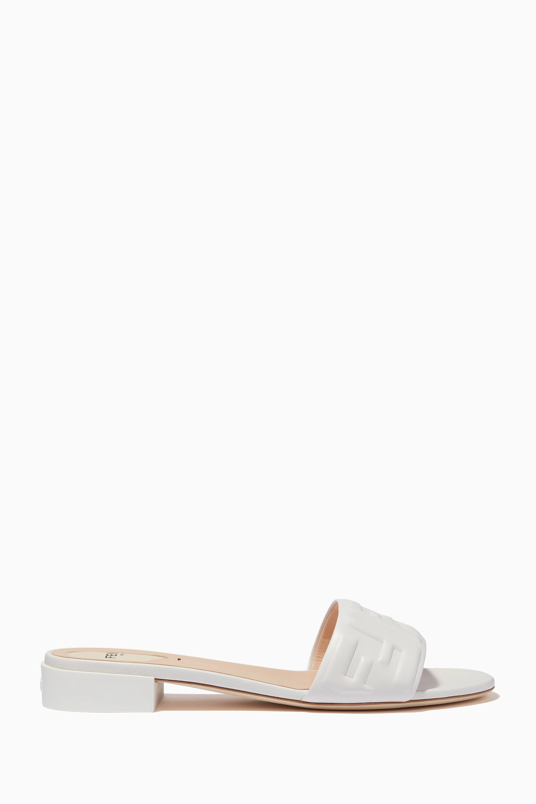 Ff embossed leather new arrivals sandals