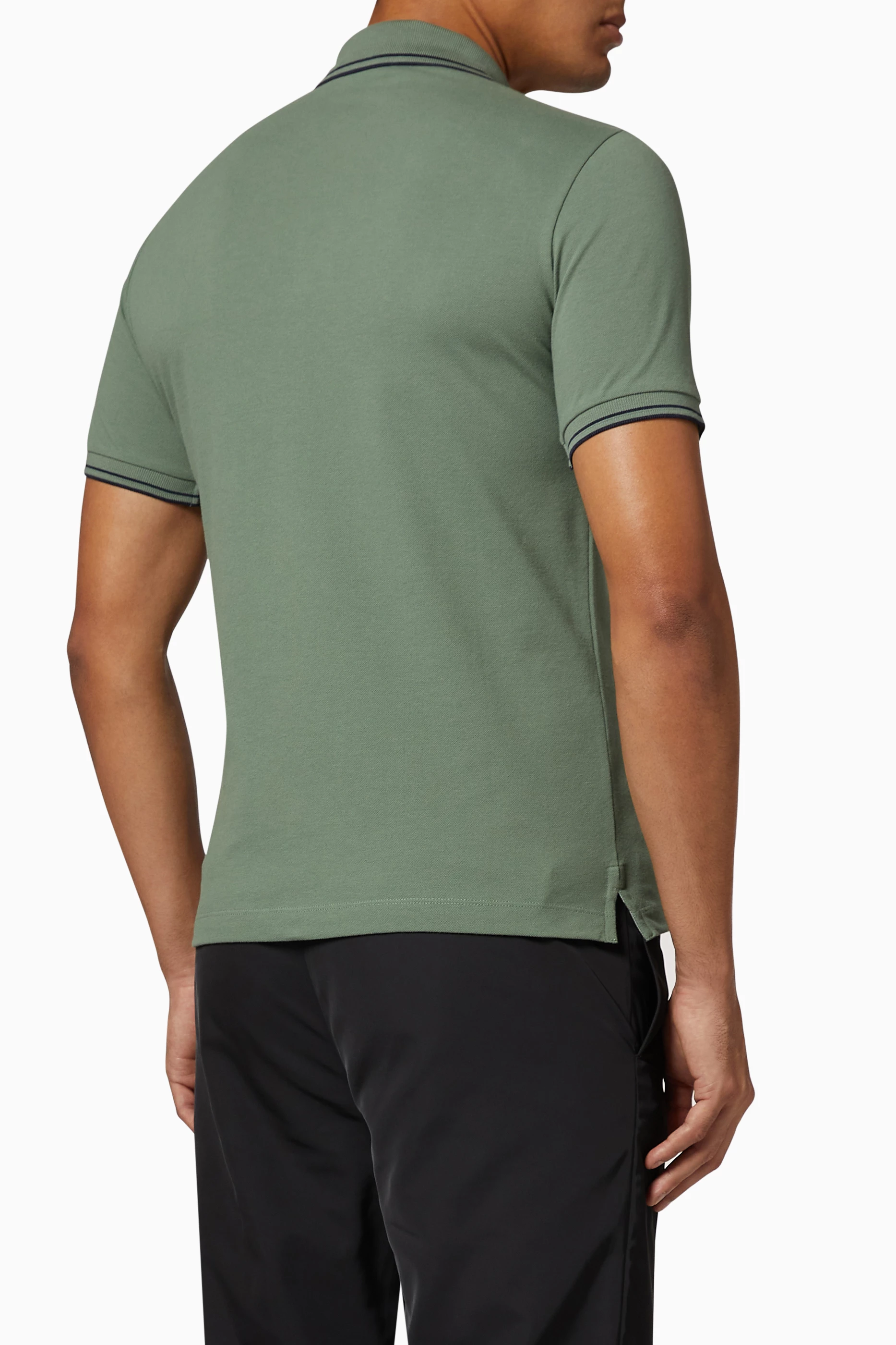 Slim fit stone shop island polo