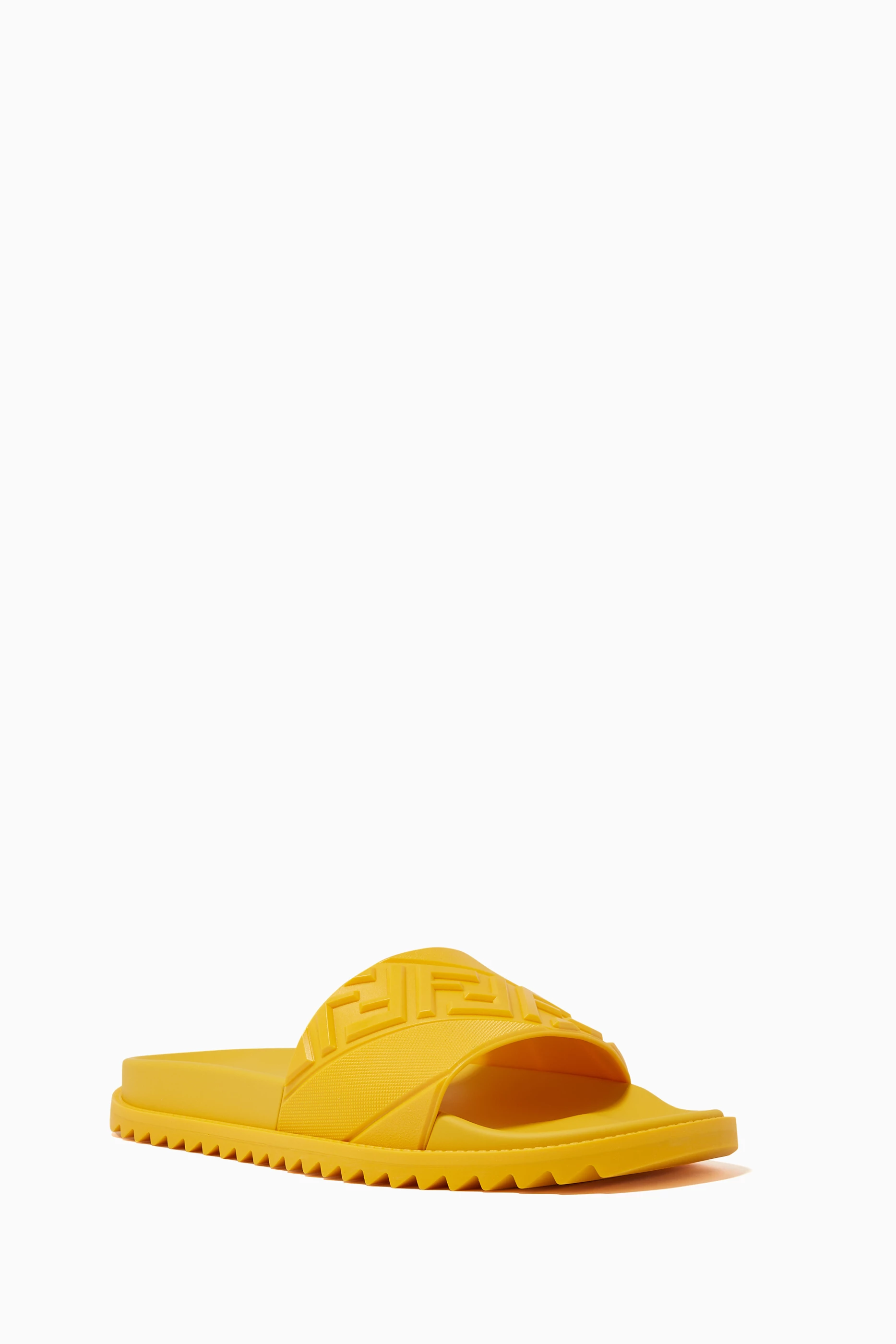 Yellow clearance versace slides
