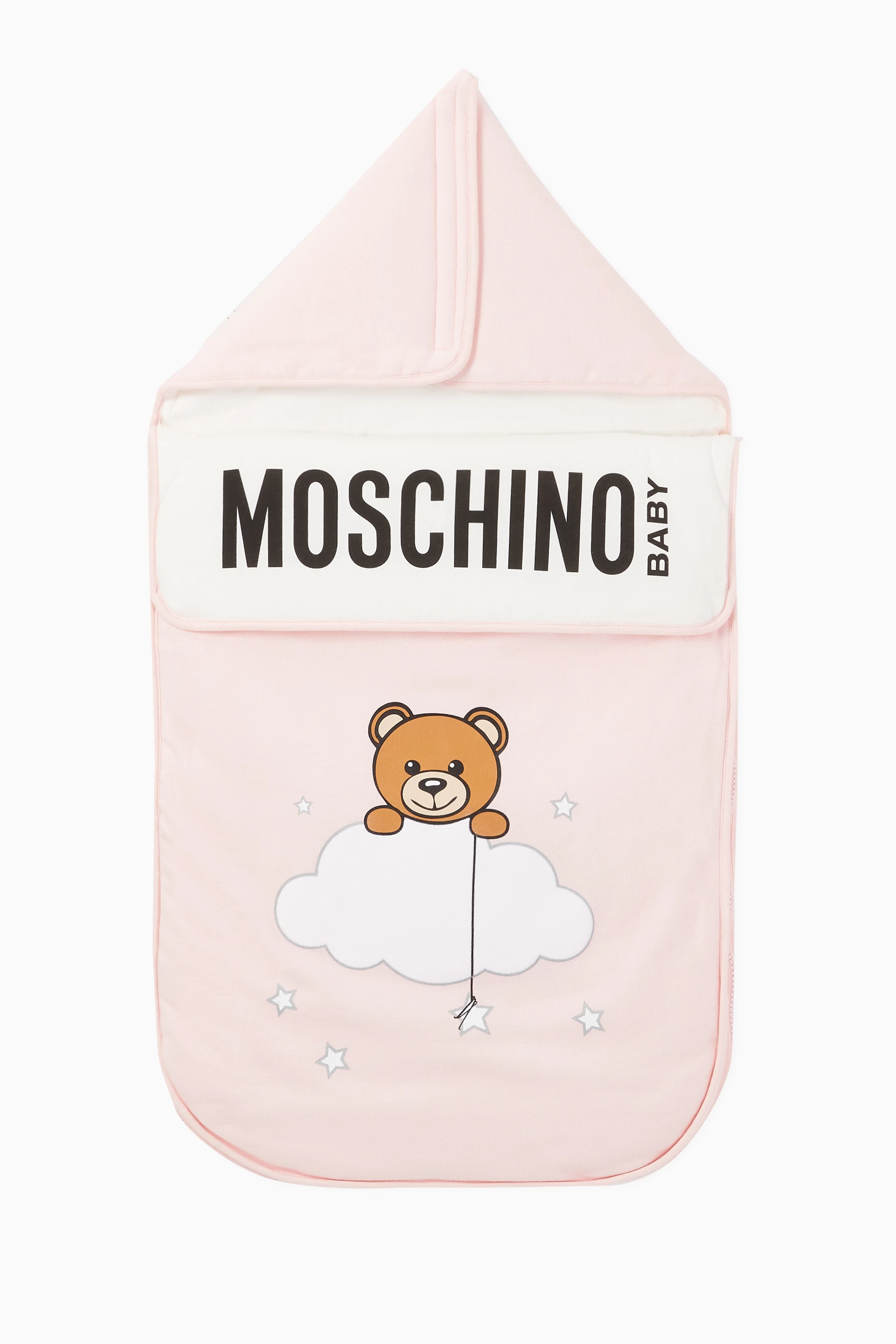 Buy Moschino Pink Bear Cloud Sleeping Bag for Baby Girls in UAE Ounass