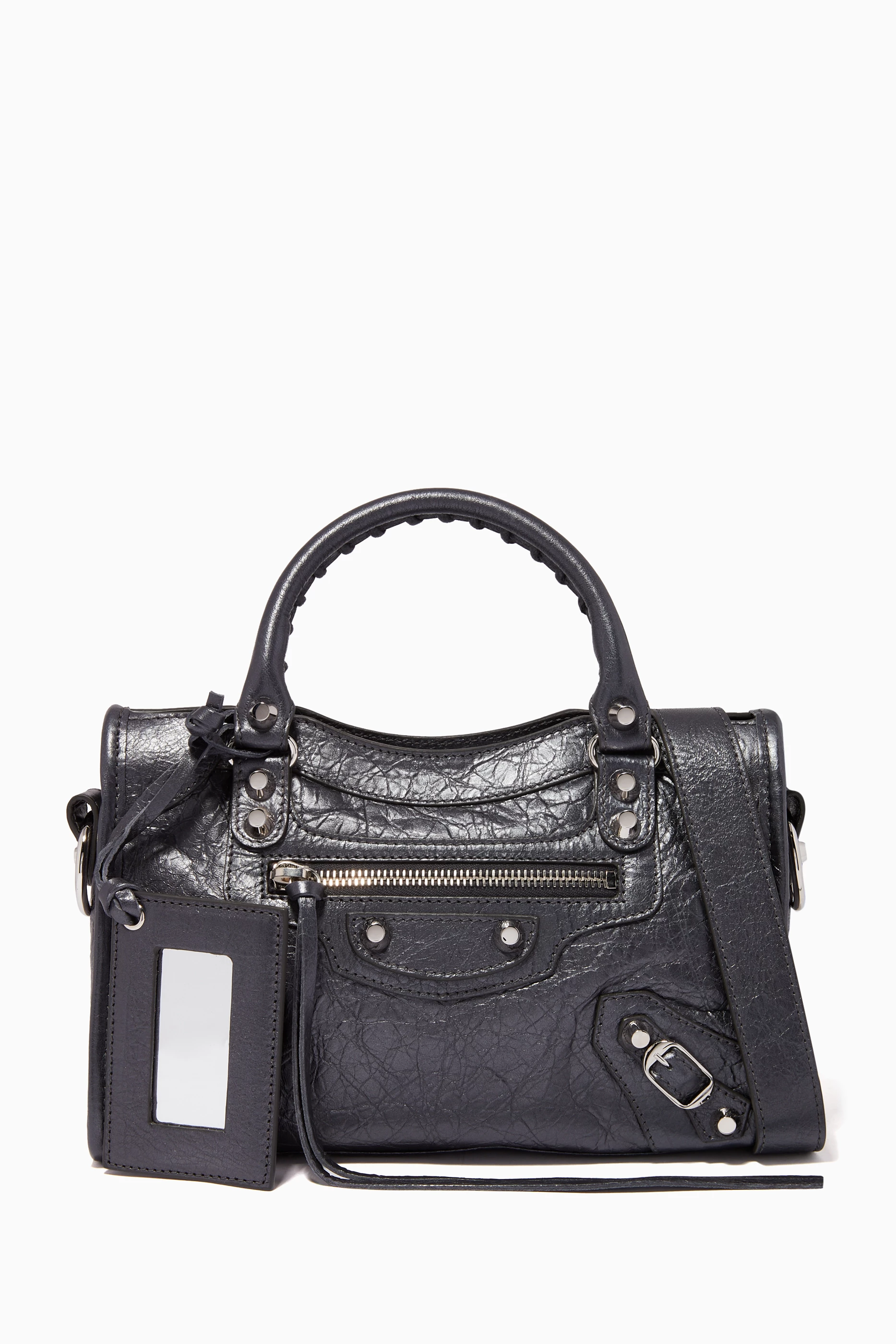 Balenciaga mini new arrivals city black silver