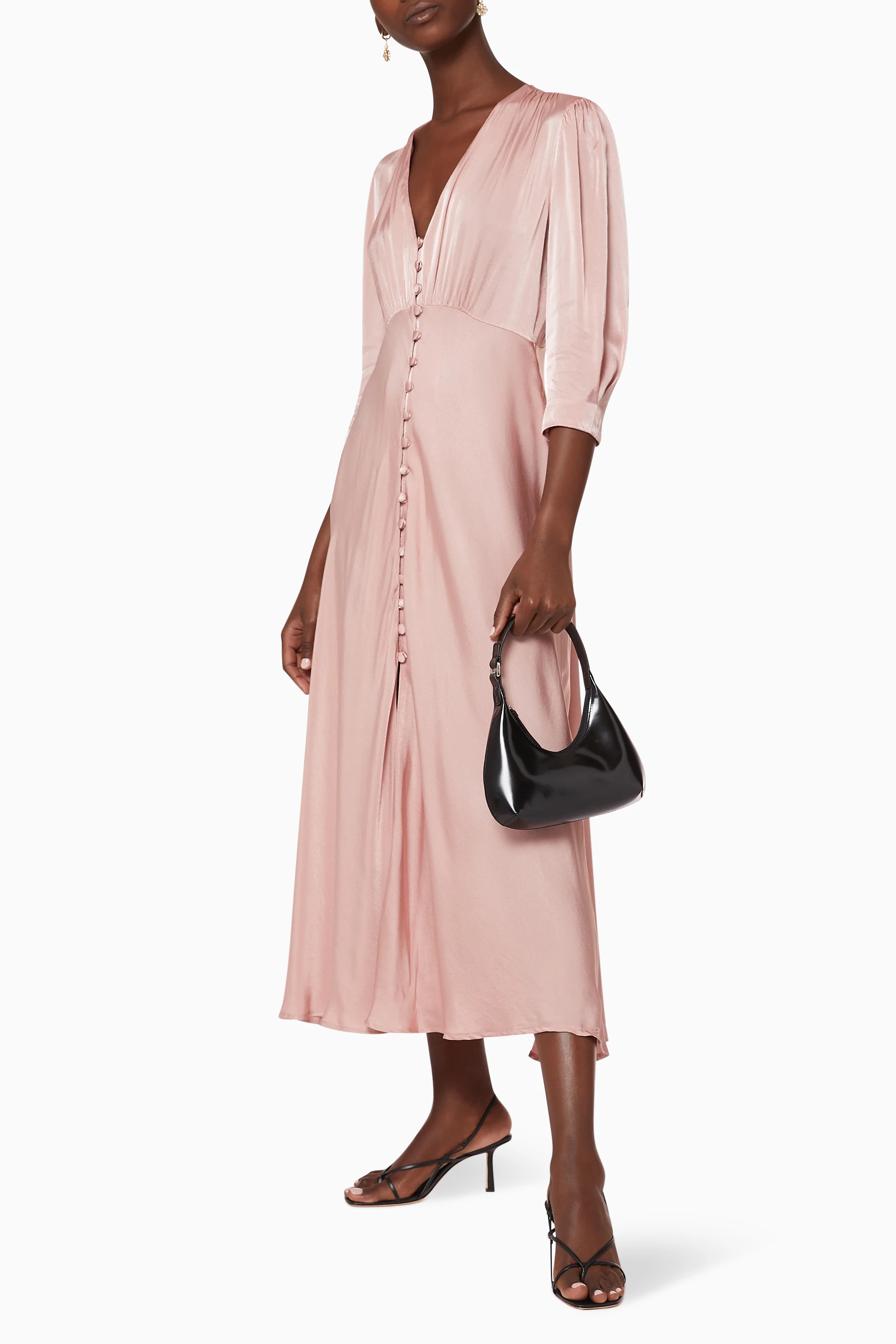 Ghost madison satin dress discount