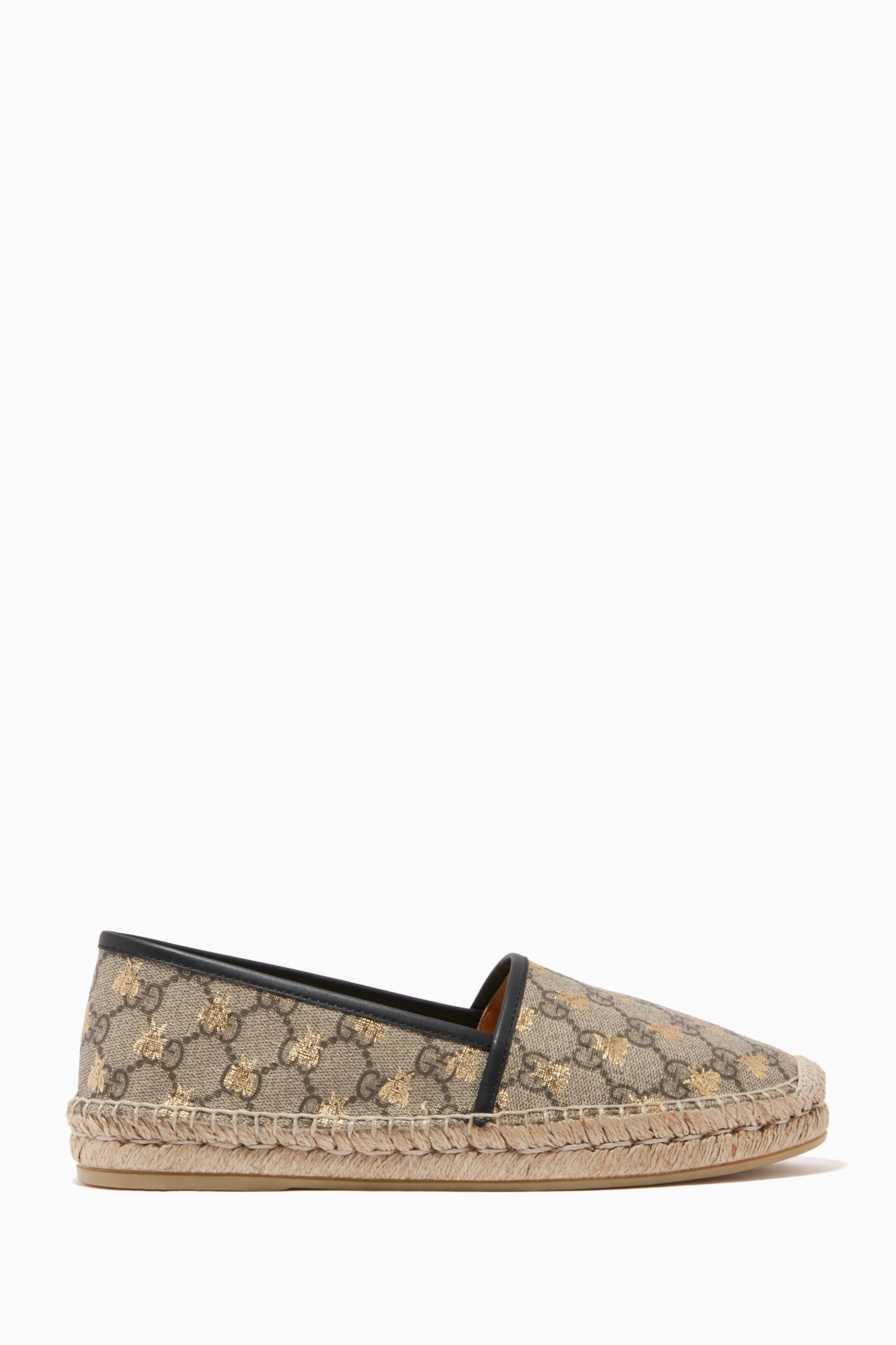 Buy Gucci Brown GG Supreme Bees Espadrille in Canvas for Women in UAE Ounass