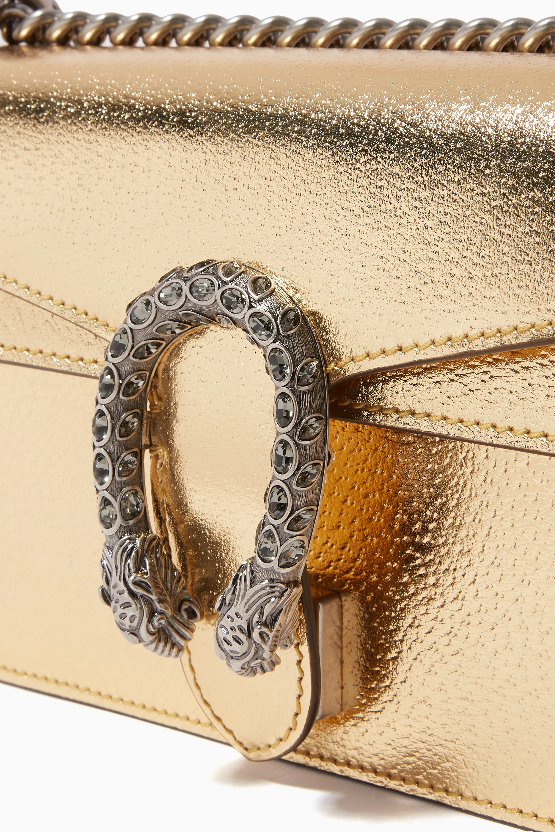 Gold gucci store bag