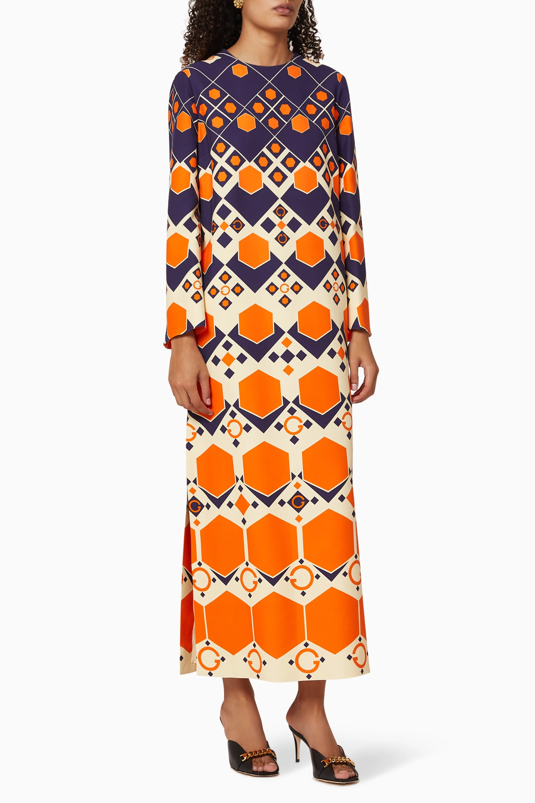 Orange shop gucci dress