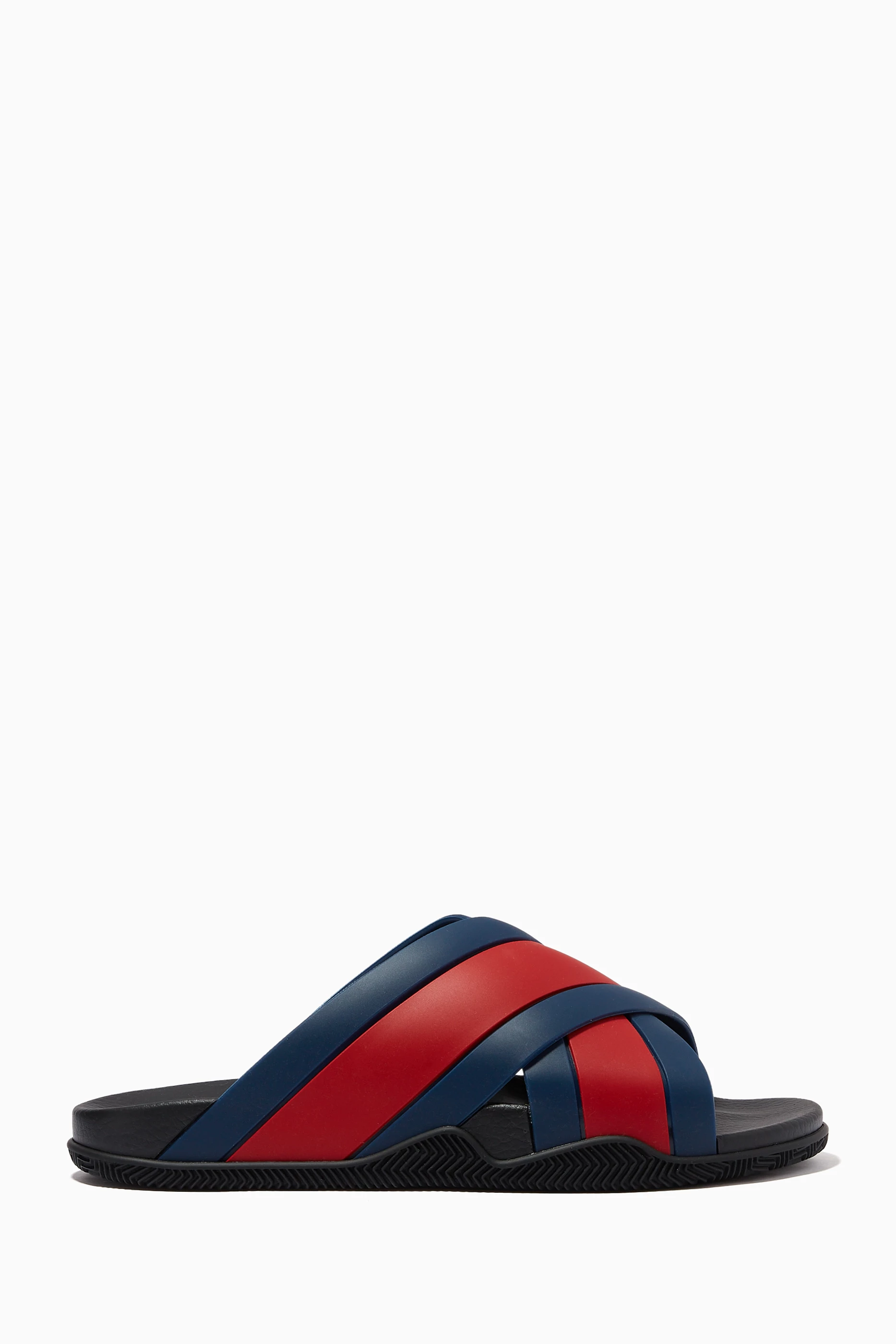 Gucci slides discount blue white red